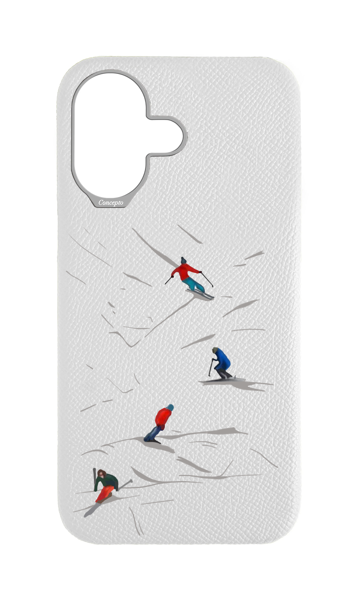 White Strapless Case - Downhill Ski