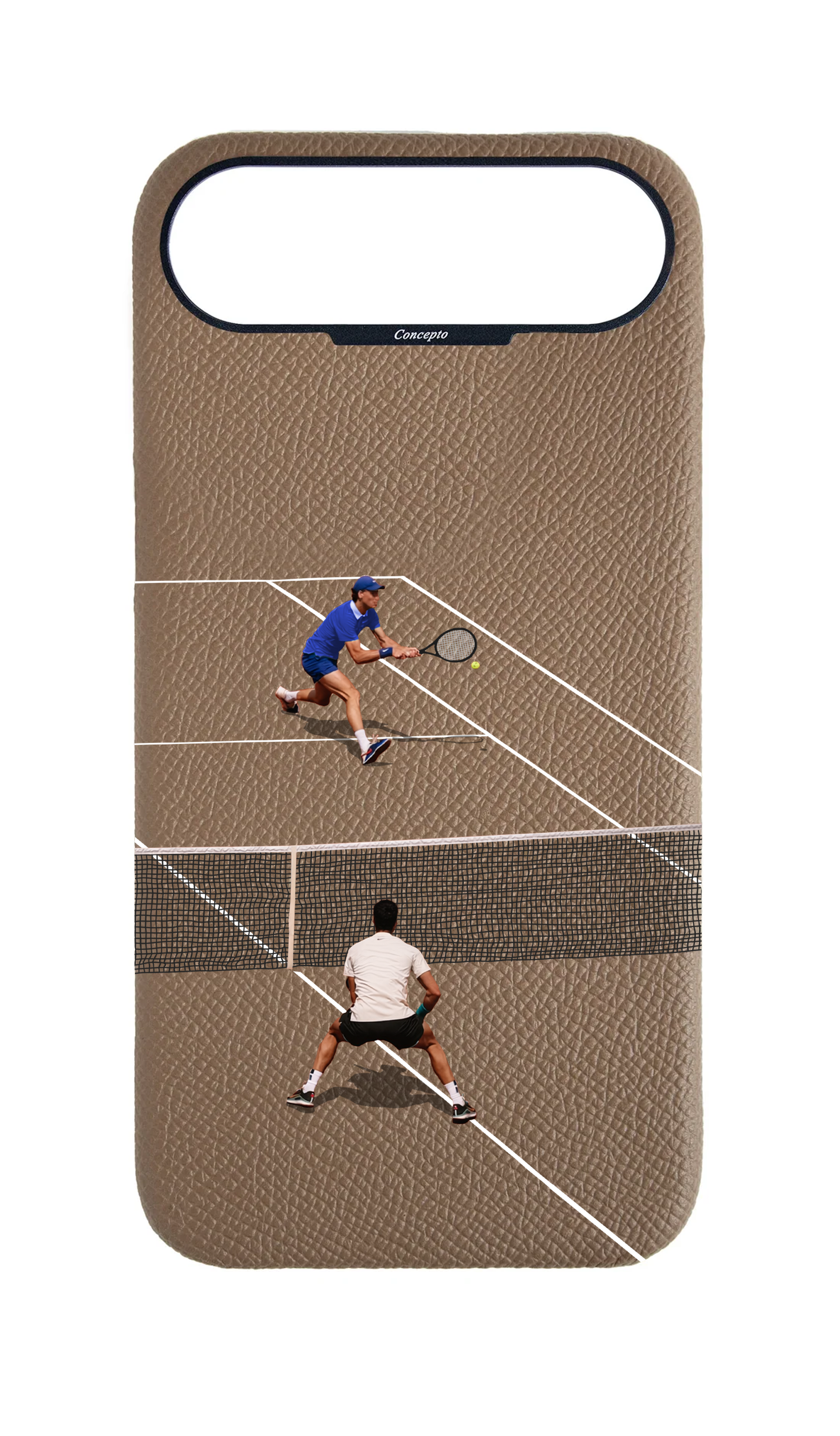 Taupe Strapless Case - Tennis