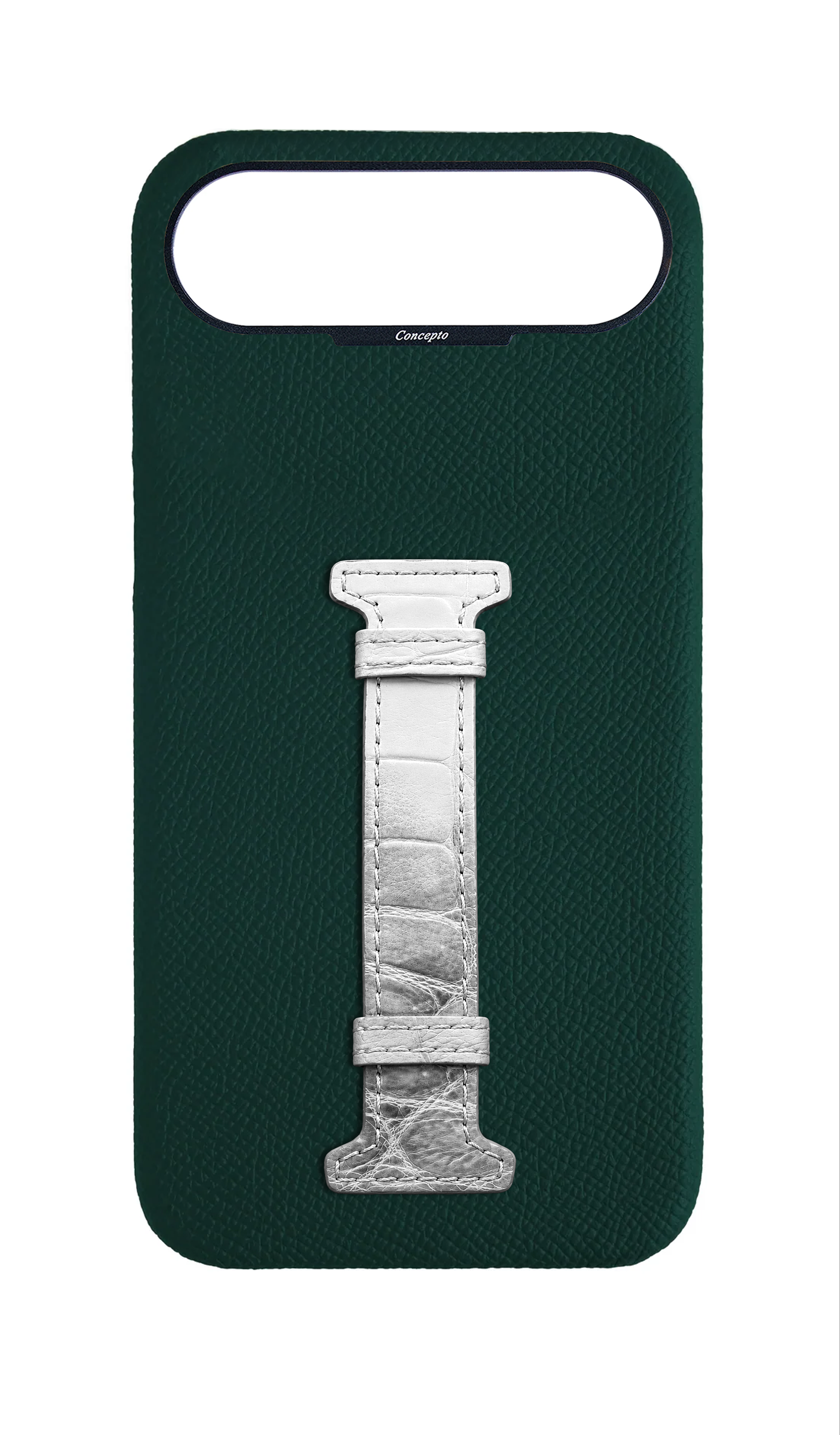 Green Himalayan Exotic Crocodile Middle Strap Case