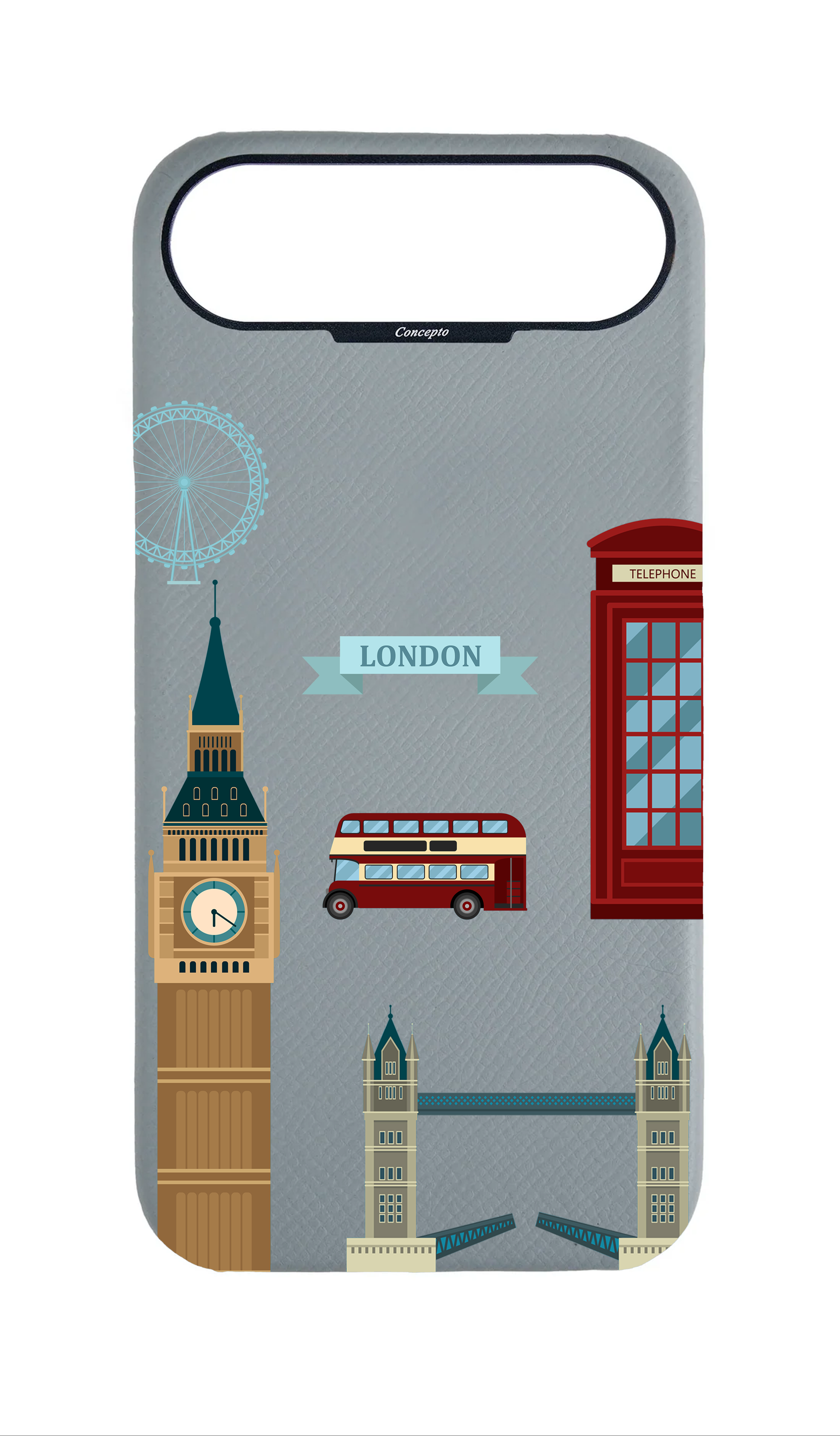 Light Blue Grey Strapless Case - The London Edit