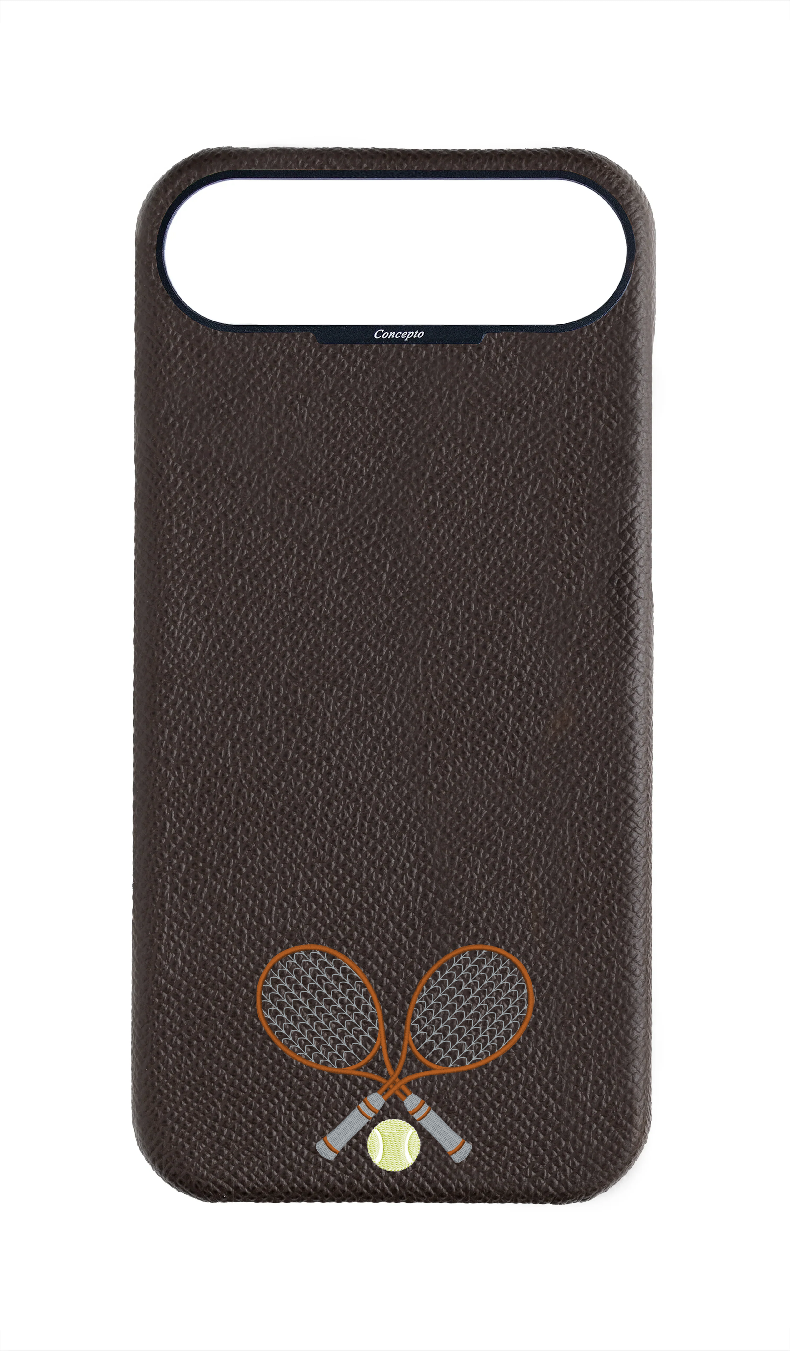 Brown Strapless Epsom Case - Concepto Racket