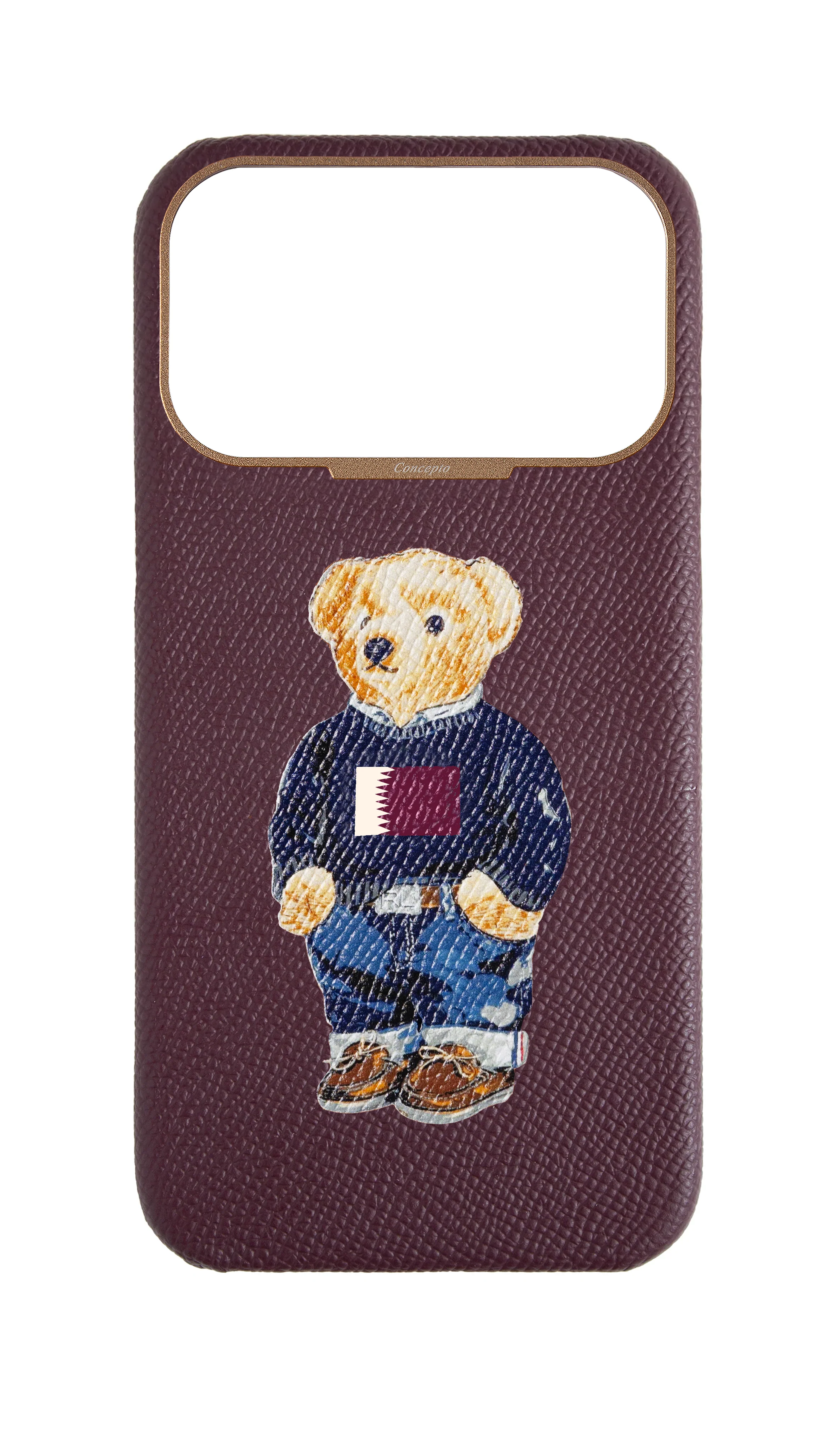 Teddy Maroon Strapless Case (Qatar)
