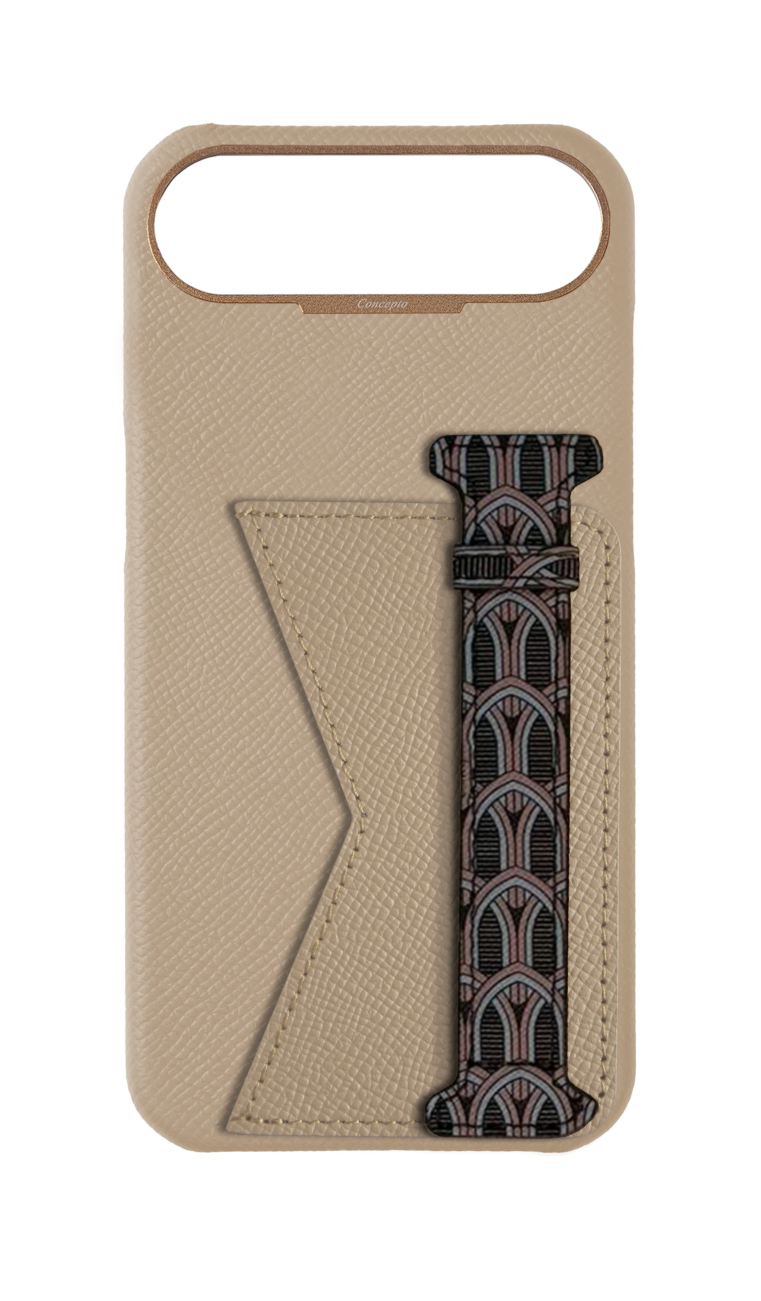 Cream Monogram Duo Case