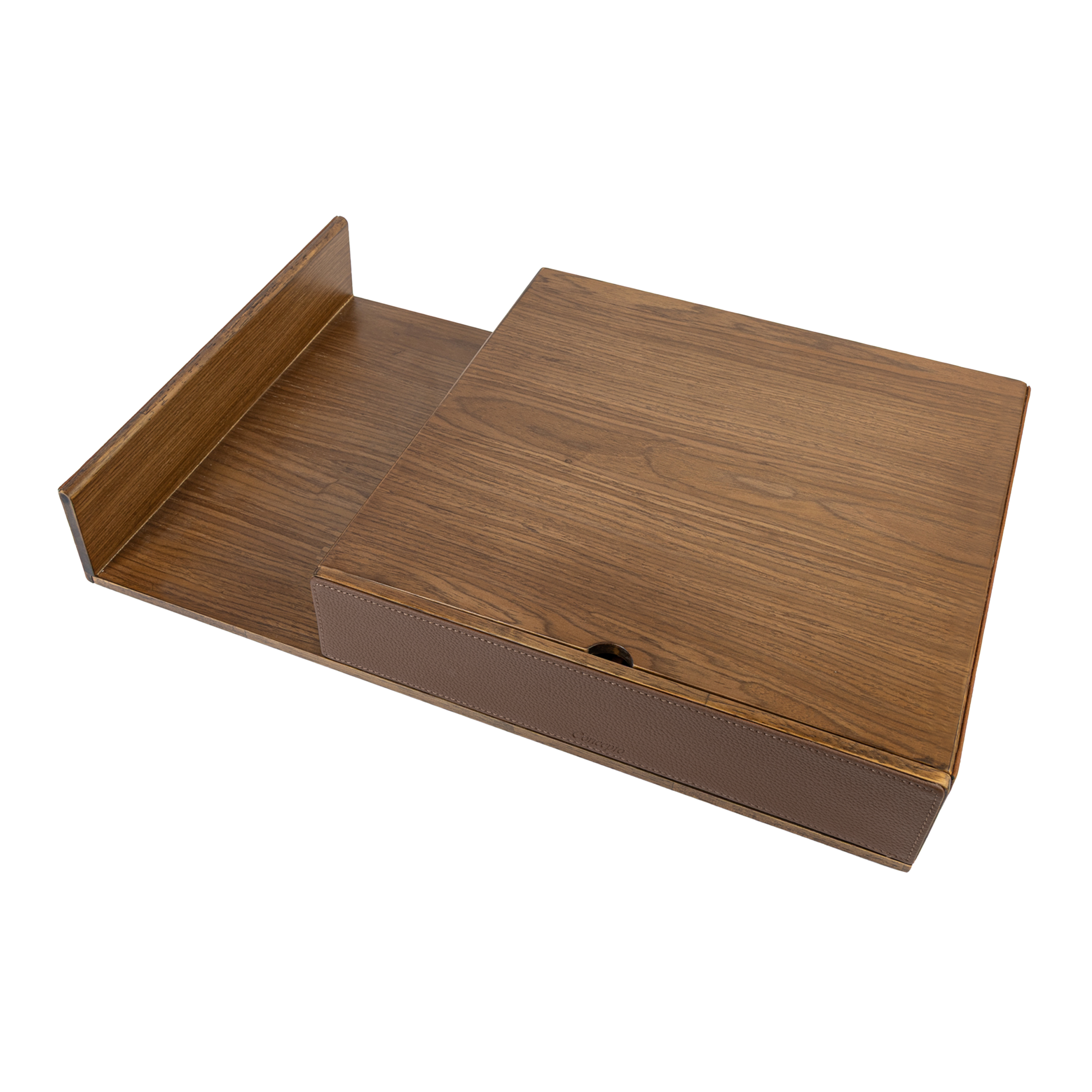 Brown Walnut Coffee Drawer