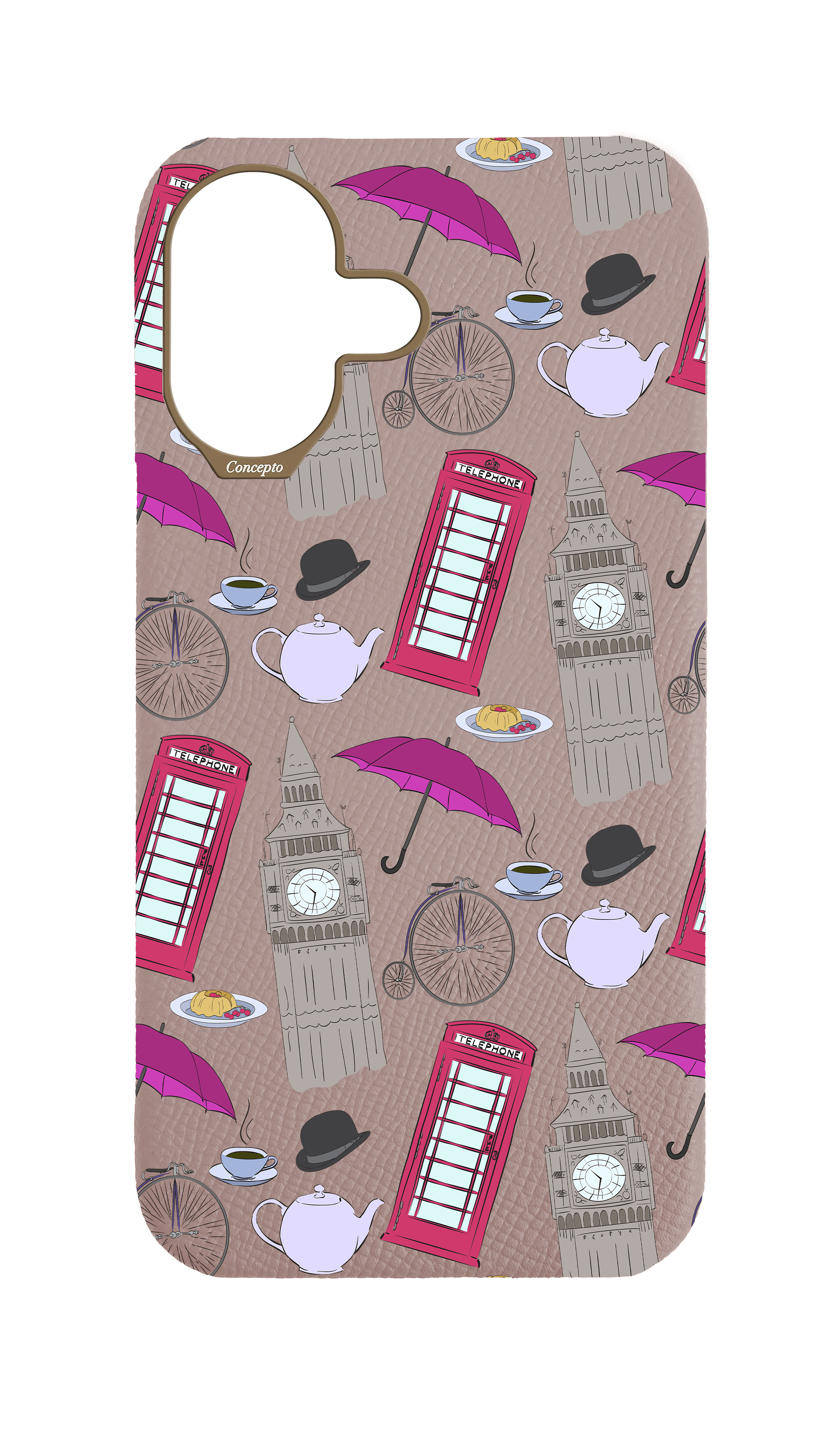 Blush Pink Strapless Case - London Icons