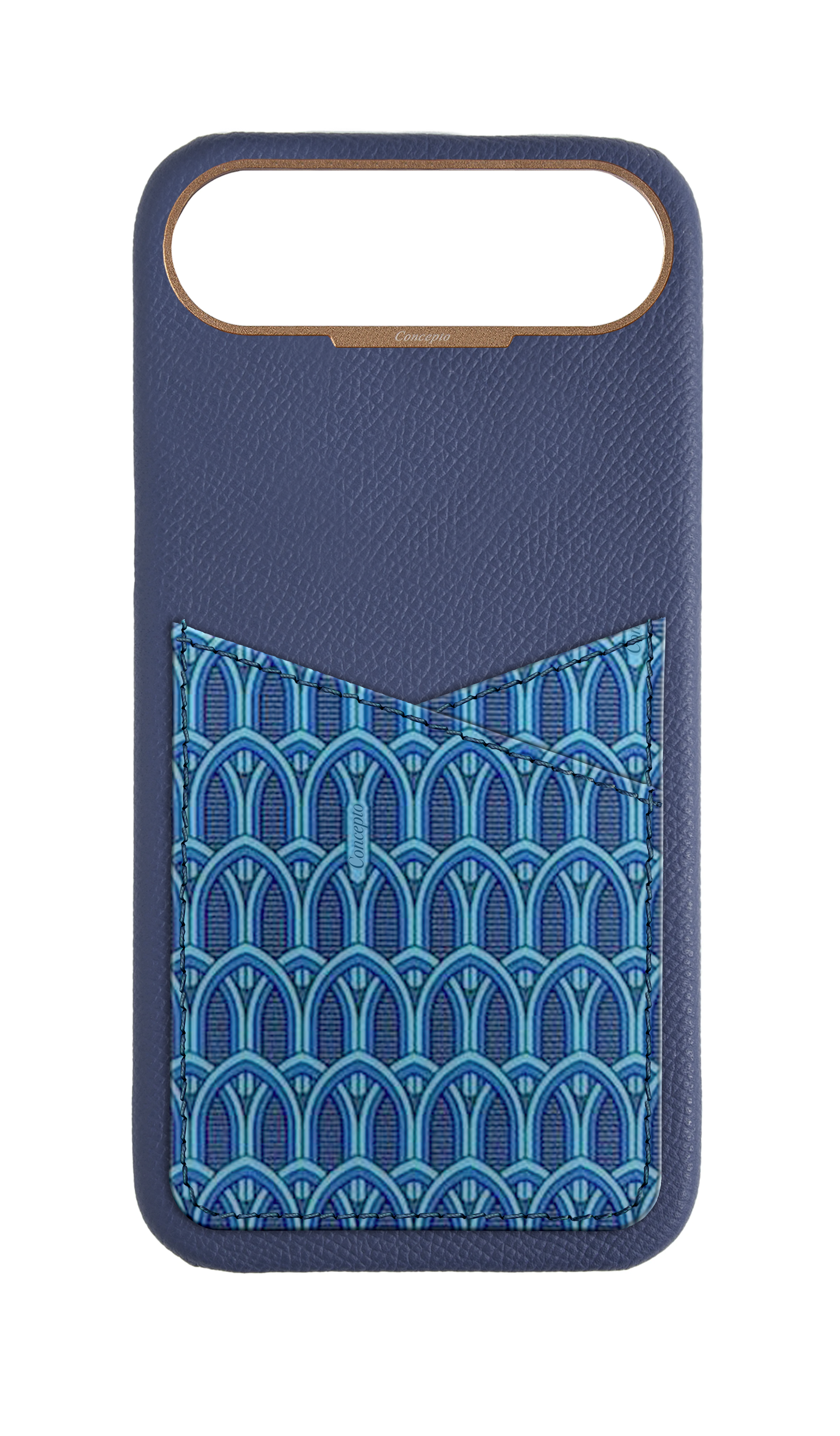 Blue Monogram Pocket Case