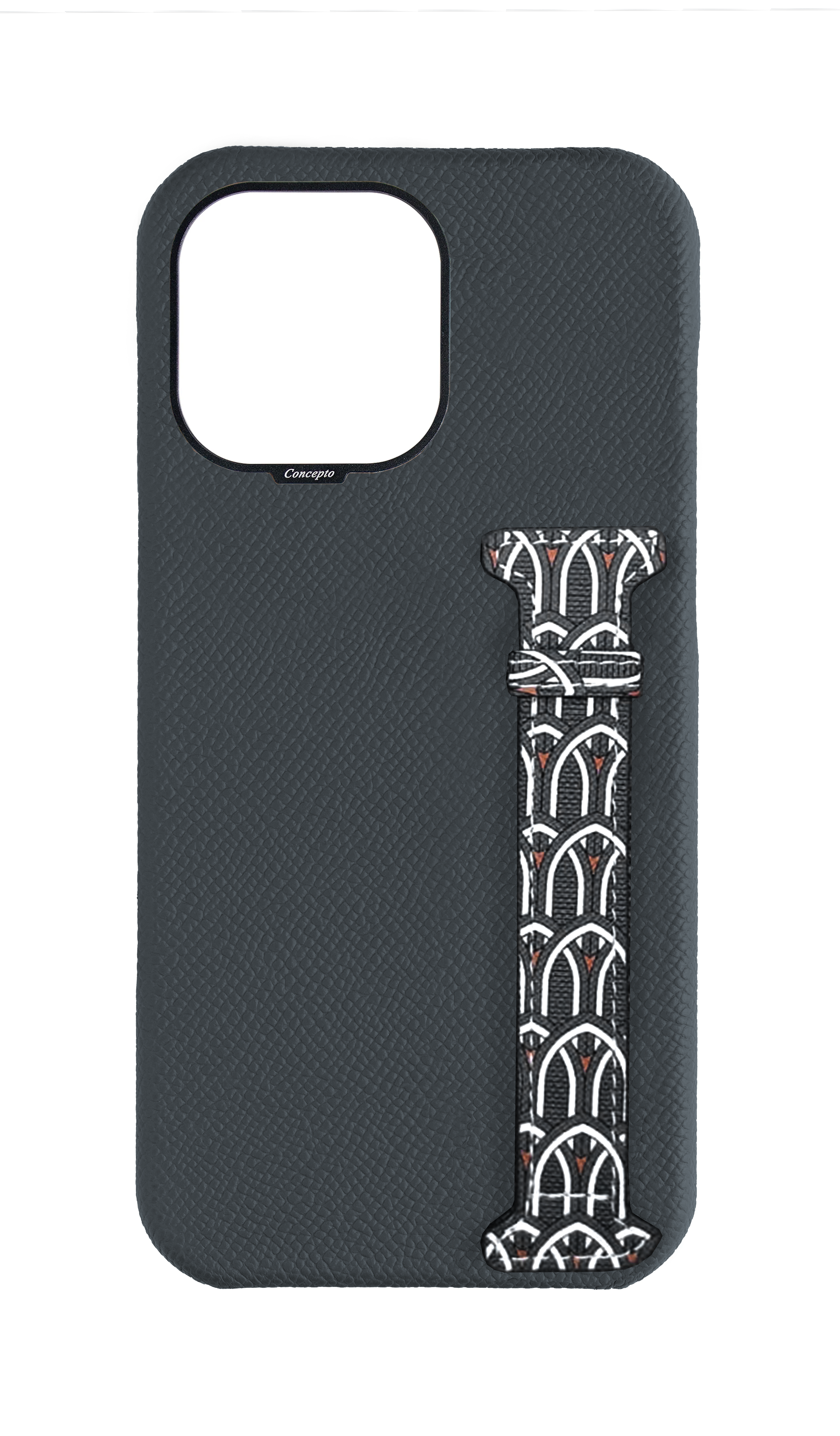 Grey Monogram Side Strap Case