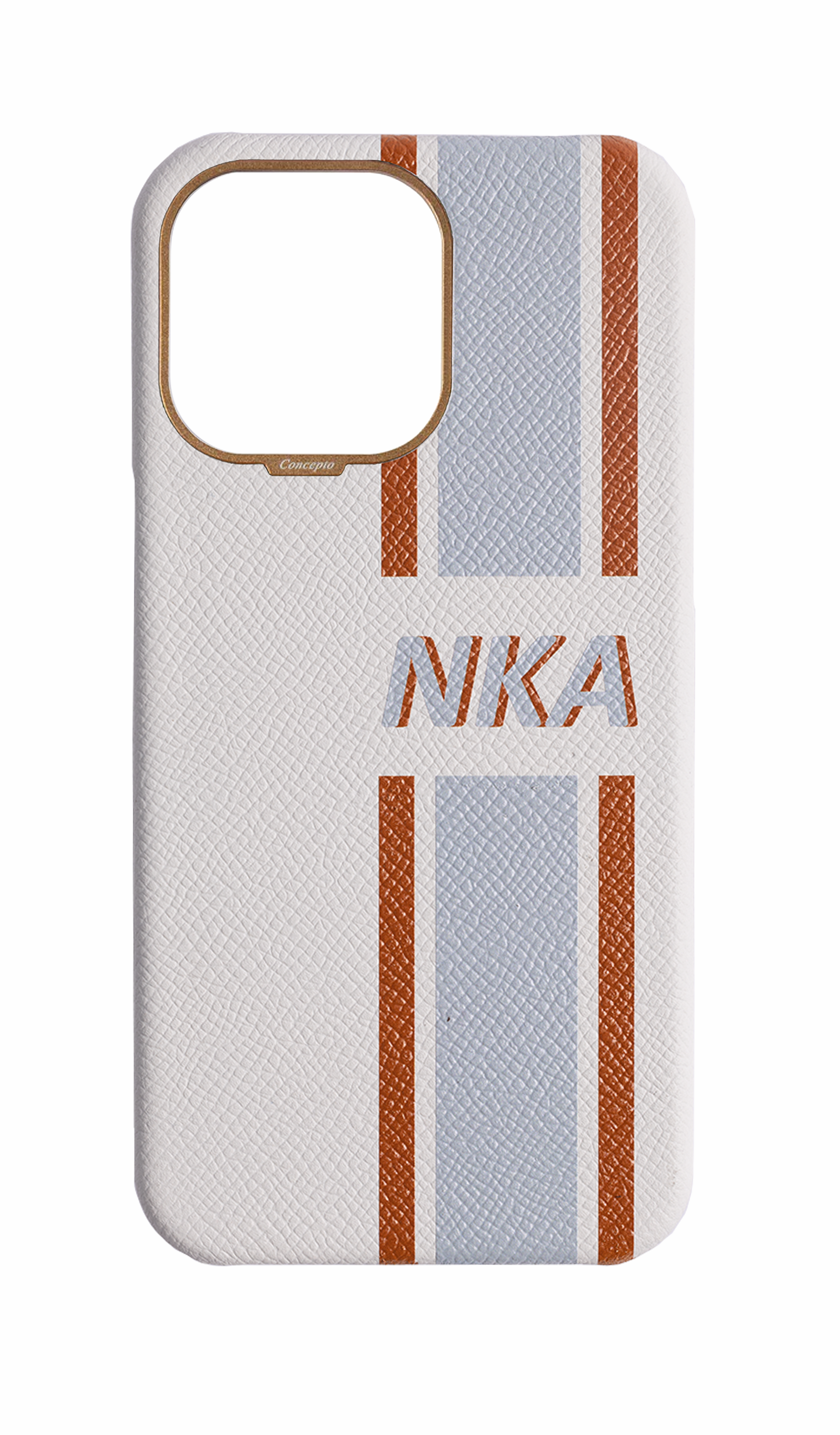 Striped White Strapless Case