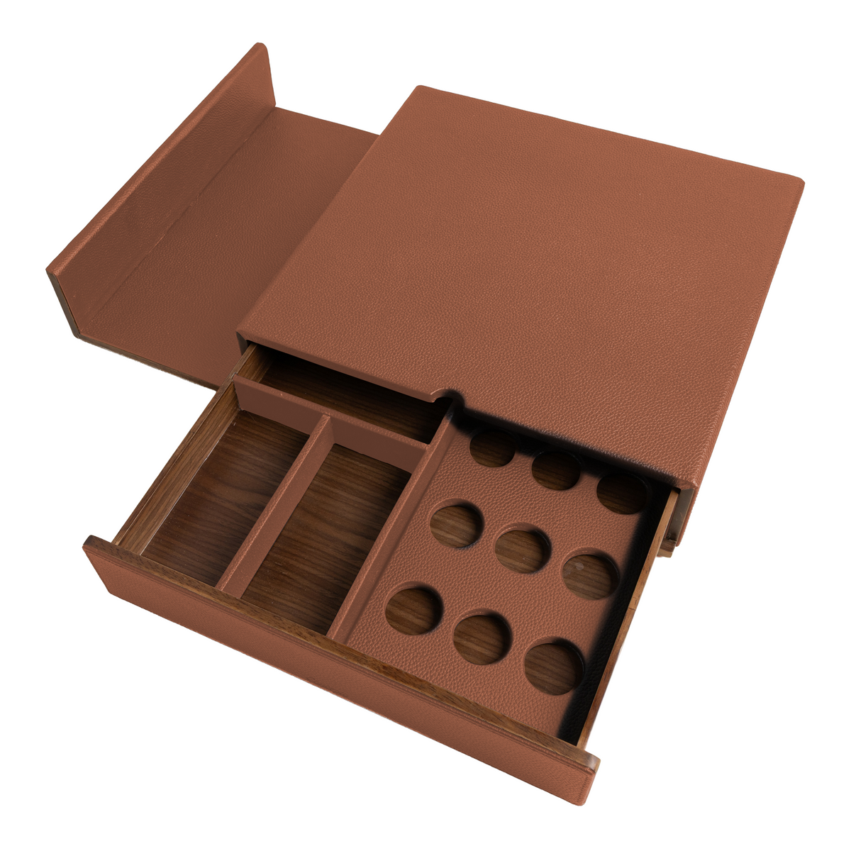 Tan Walnut Coffee Drawer