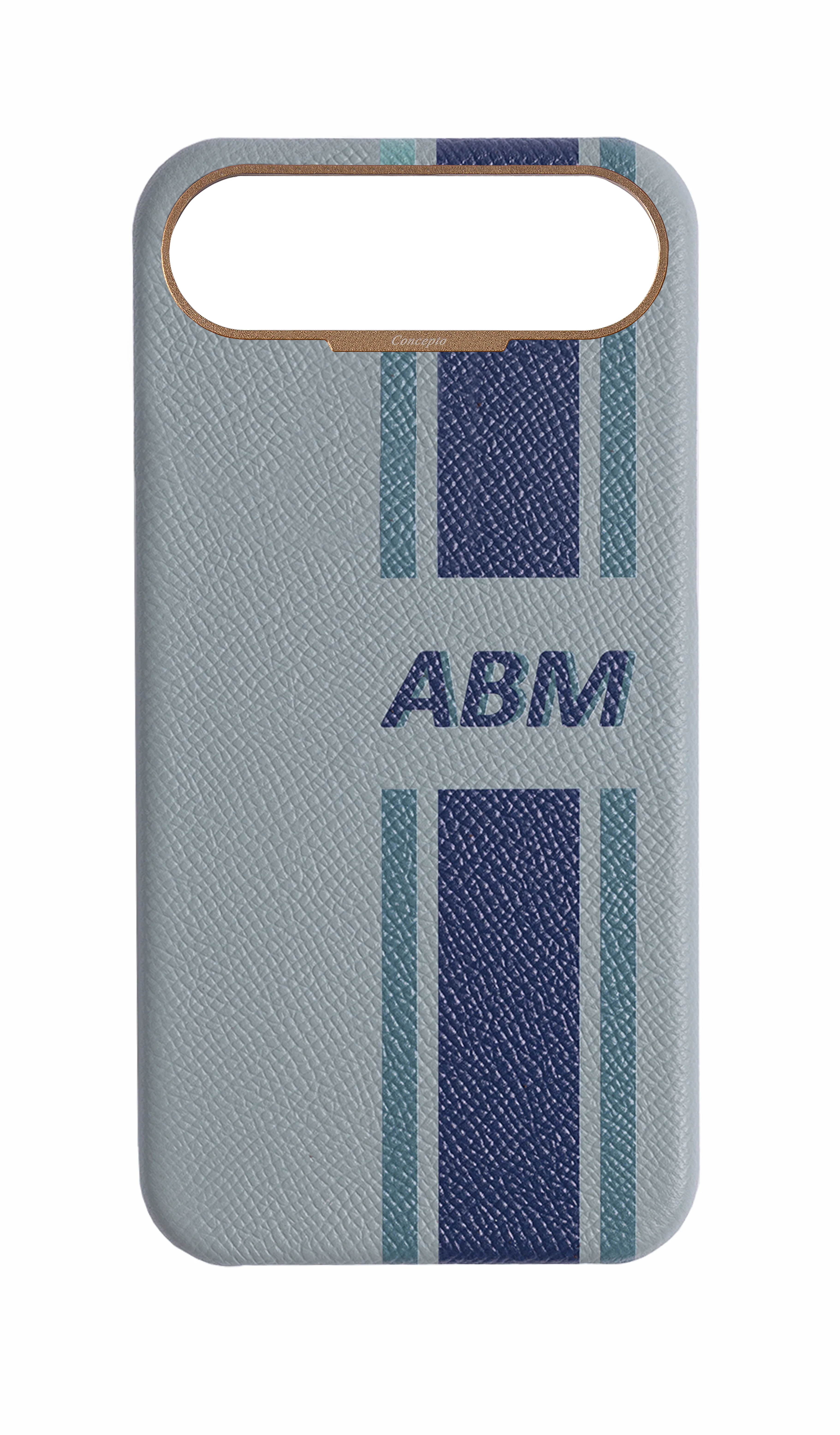 Striped Light Blue Grey Strapless Case
