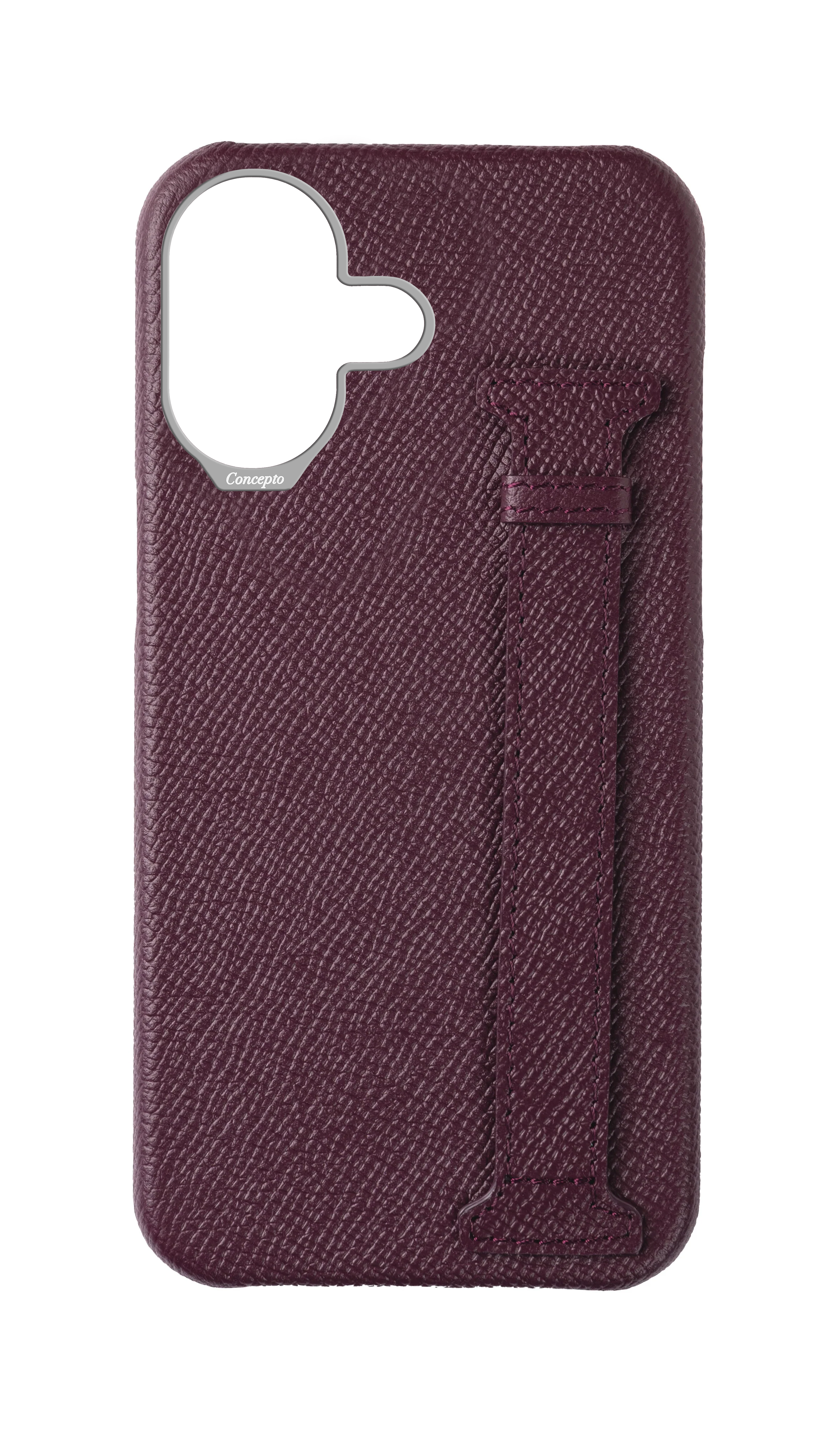 Maroon Epsom Side Strap Case