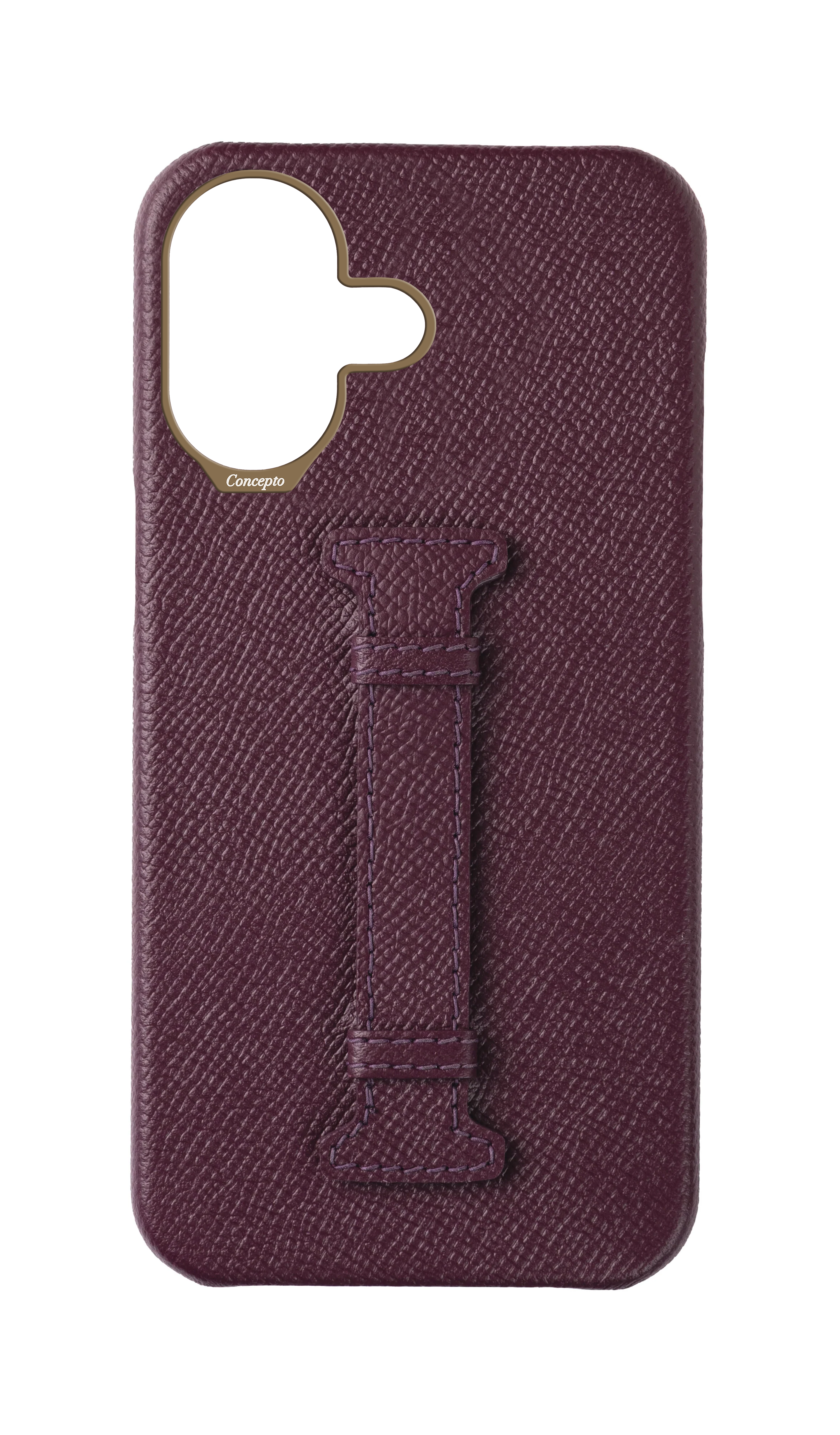 Maroon Epsom Middle Strap Case