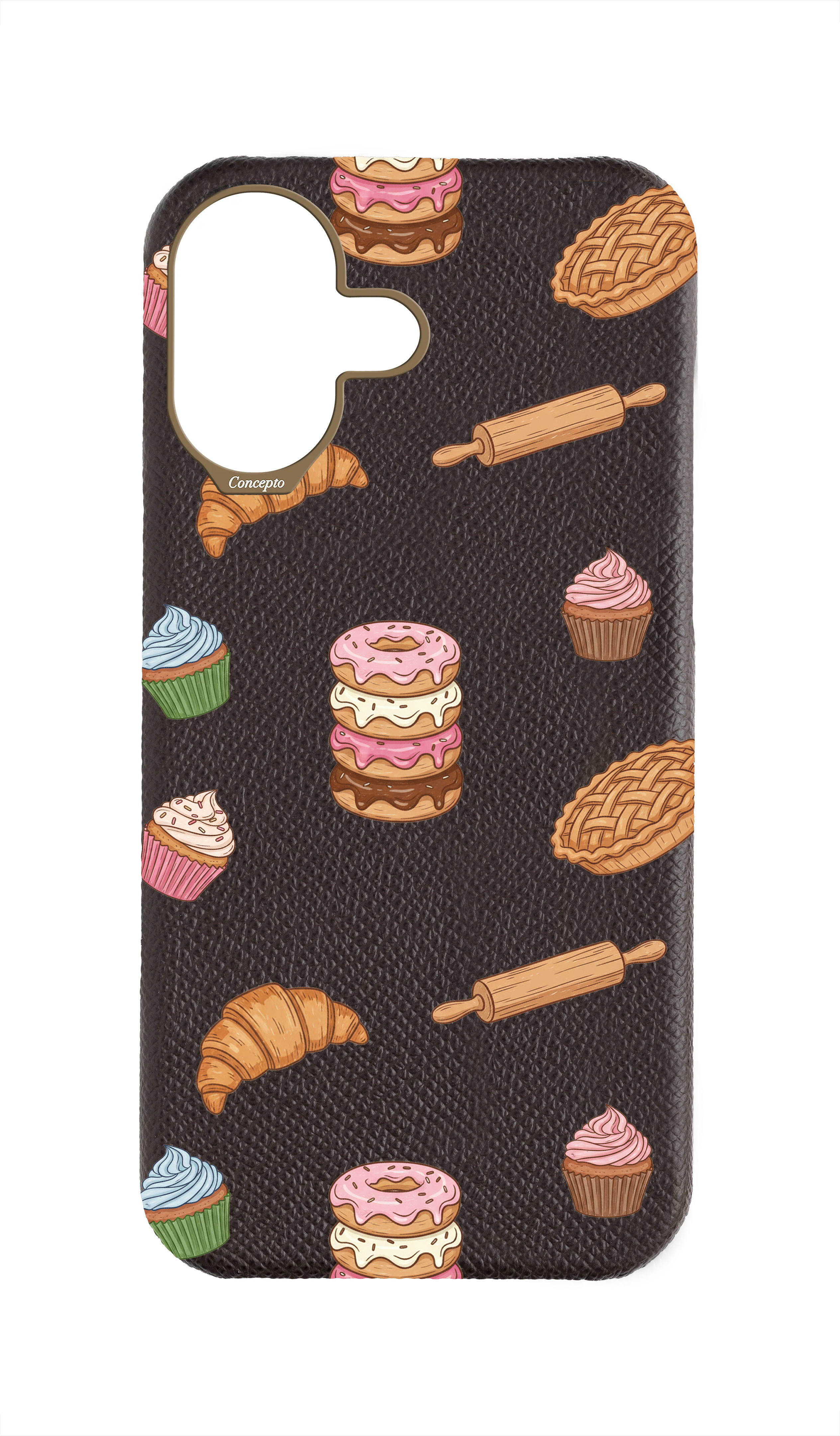 Brown Strapless Epsom Case - Baked Bliss
