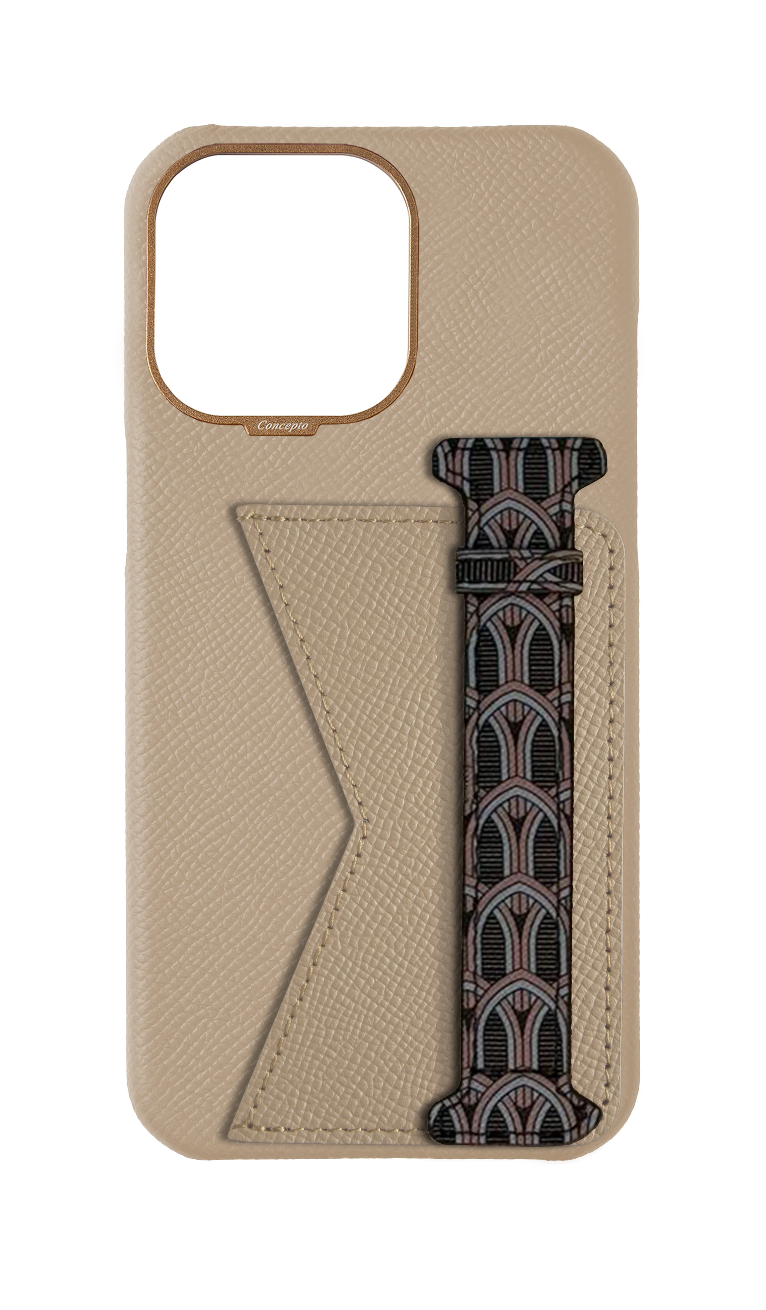 Cream Monogram Duo Case