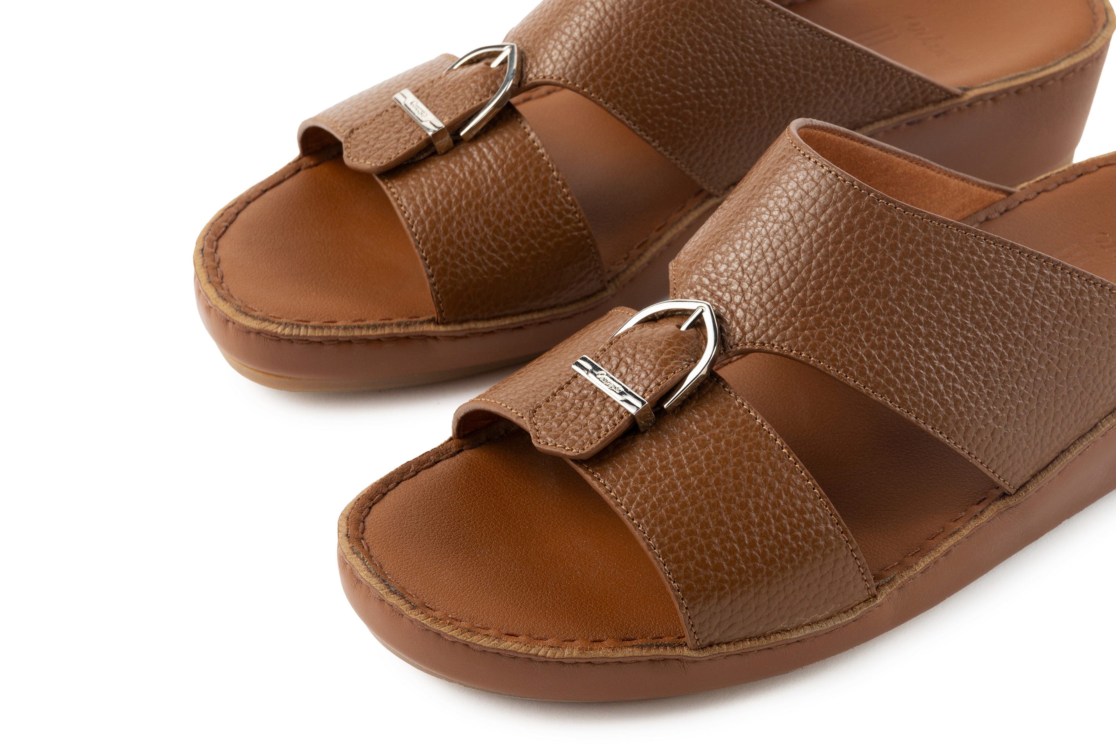 Tan Steel Arch Design Sandal
