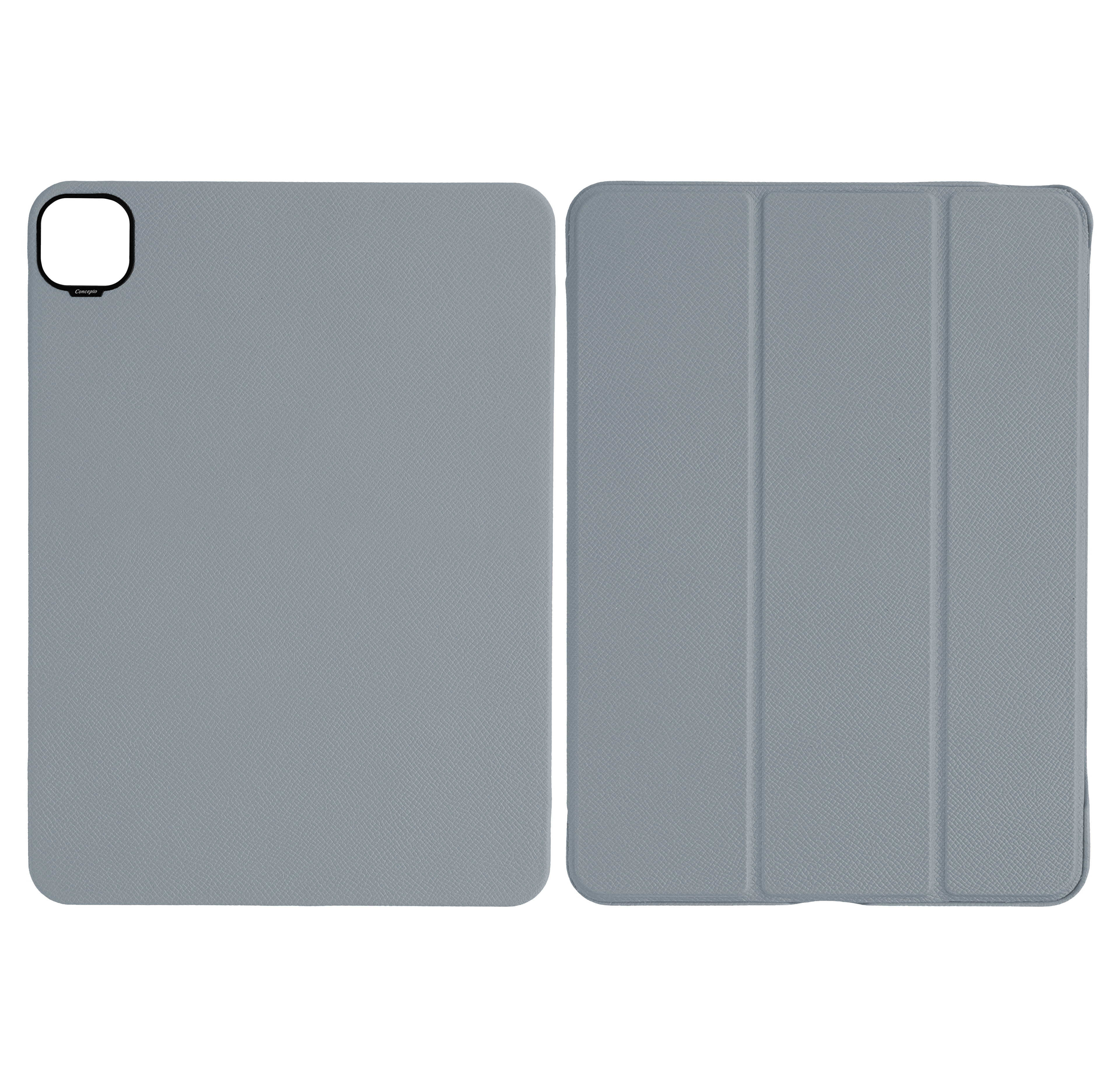 Light Blue Grey Epsom iPad Case