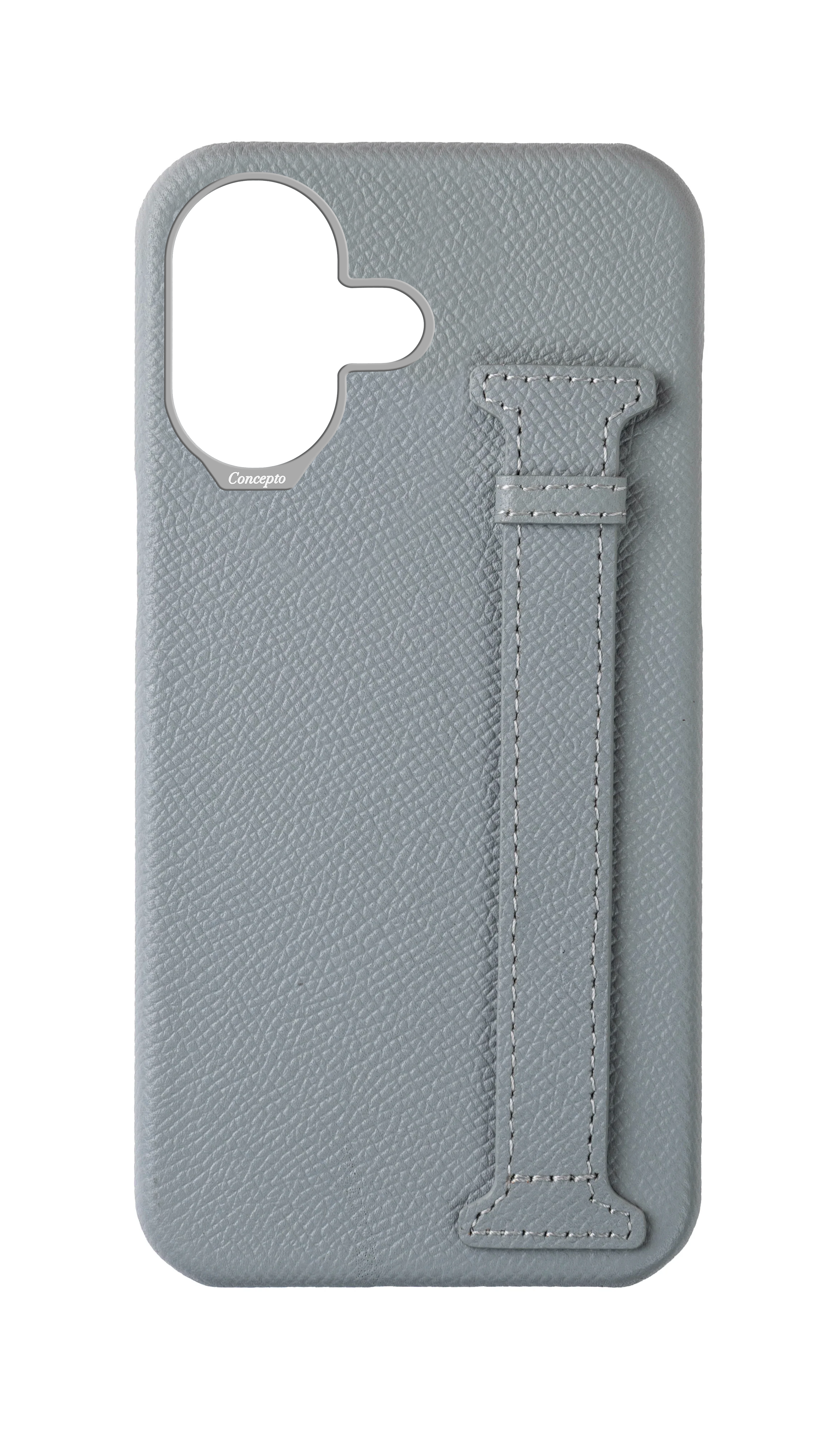 Light Blue Epsom Side Strap Case