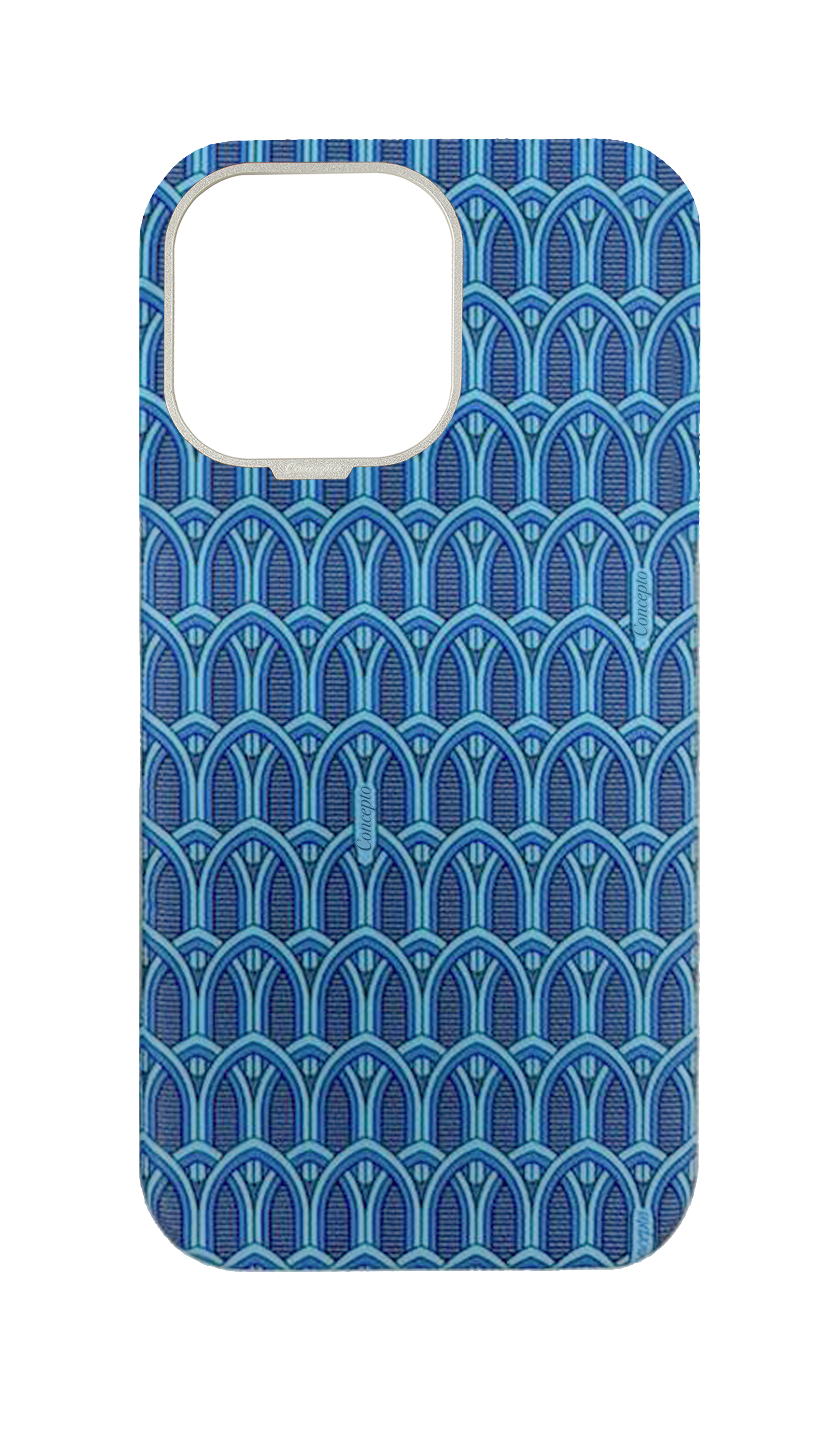 Blue Monogram Strapless Case