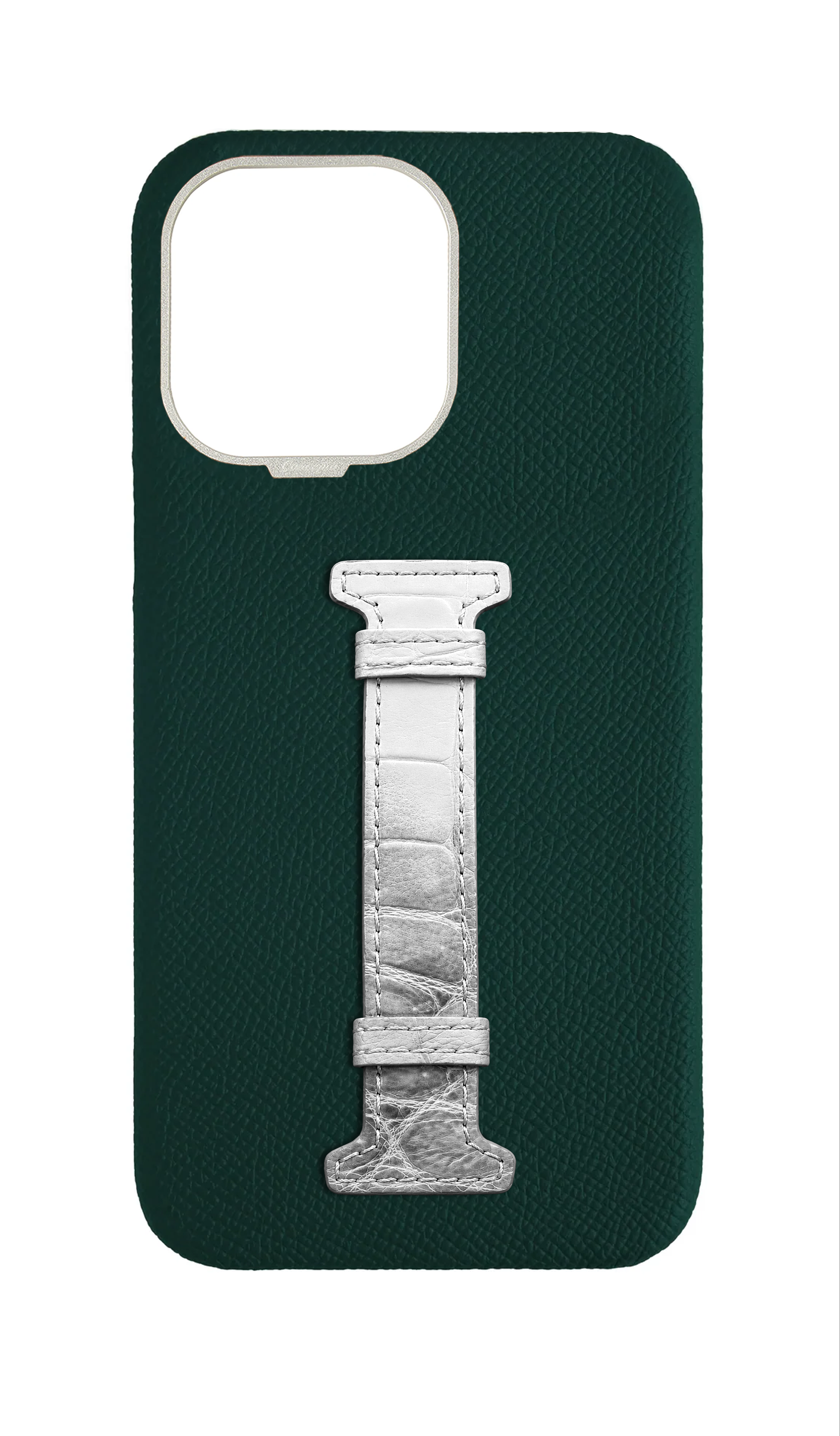 Green Himalayan Exotic Crocodile Middle Strap Case