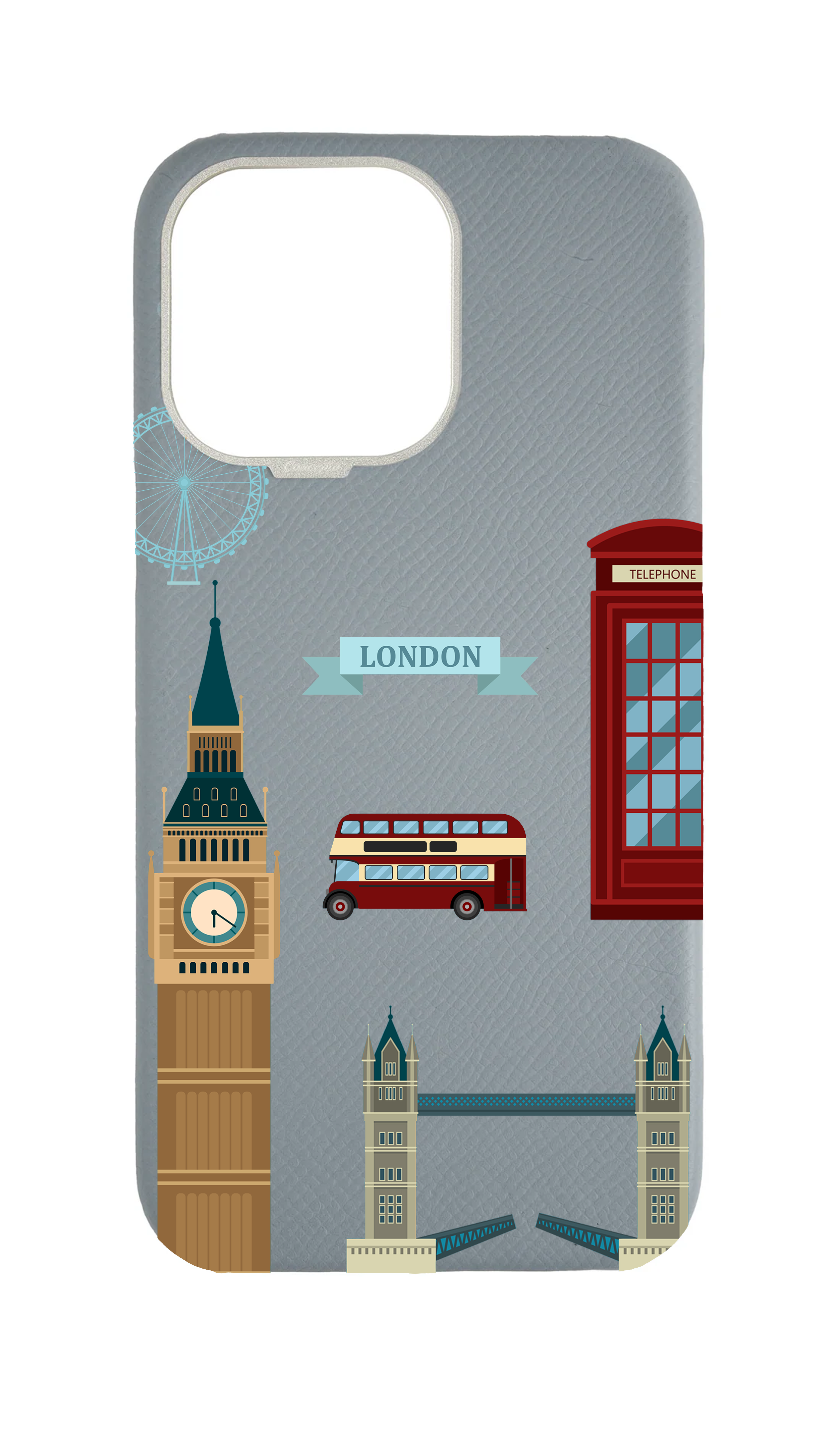 Light Blue Grey Strapless Case - The London Edit
