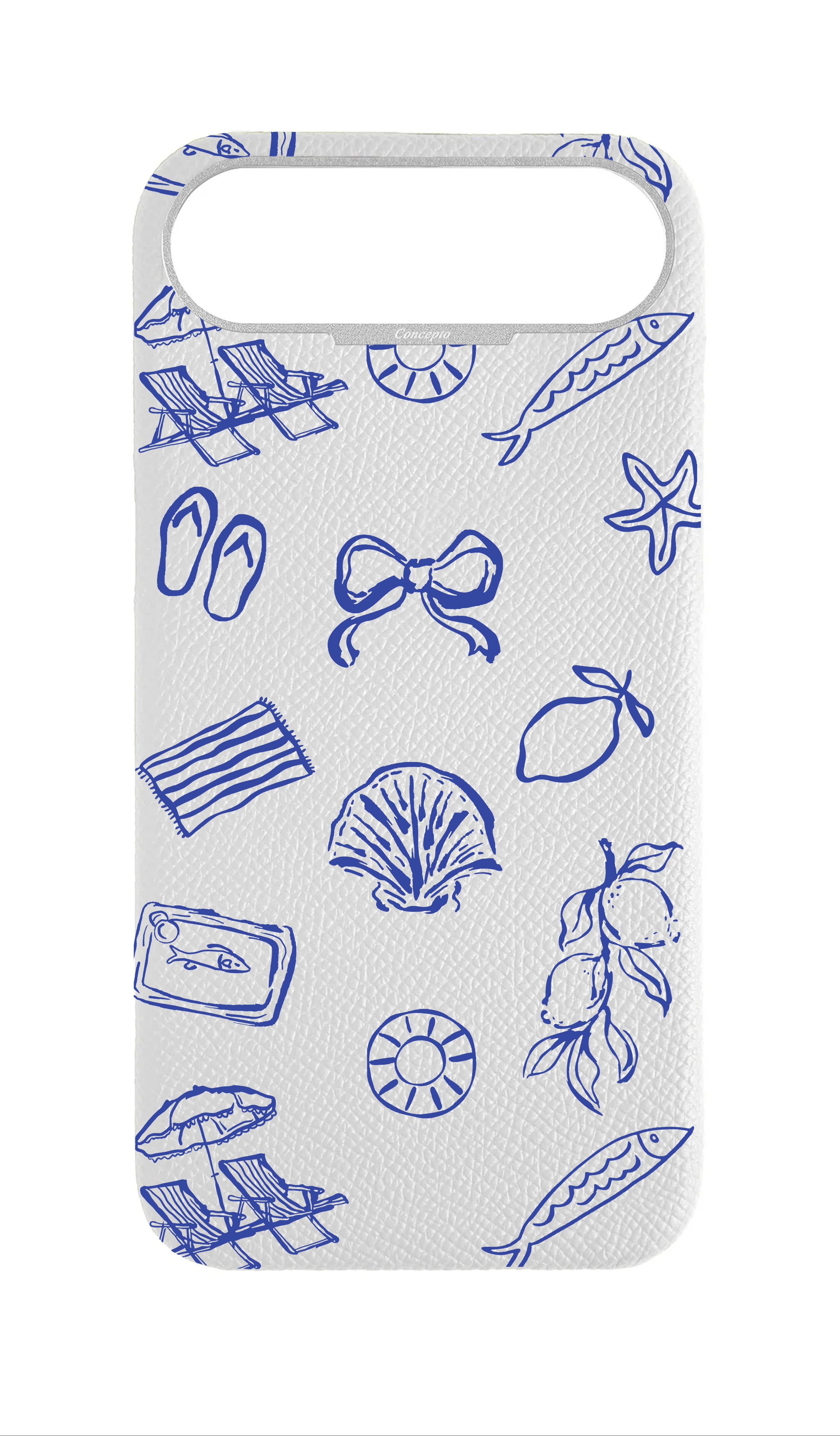 White Strapless Case - Coastal Escape