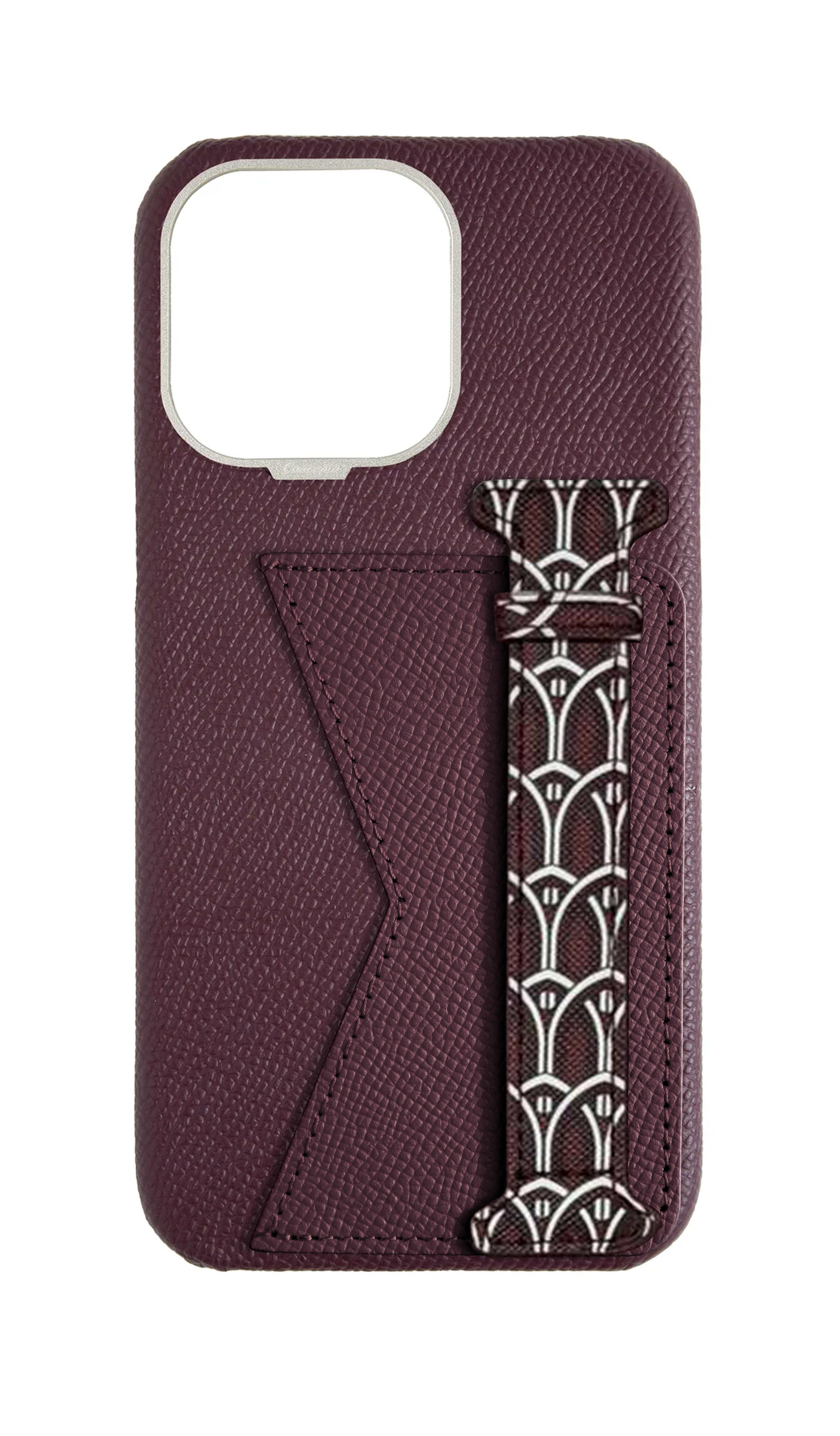 Maroon Monogram Duo Case