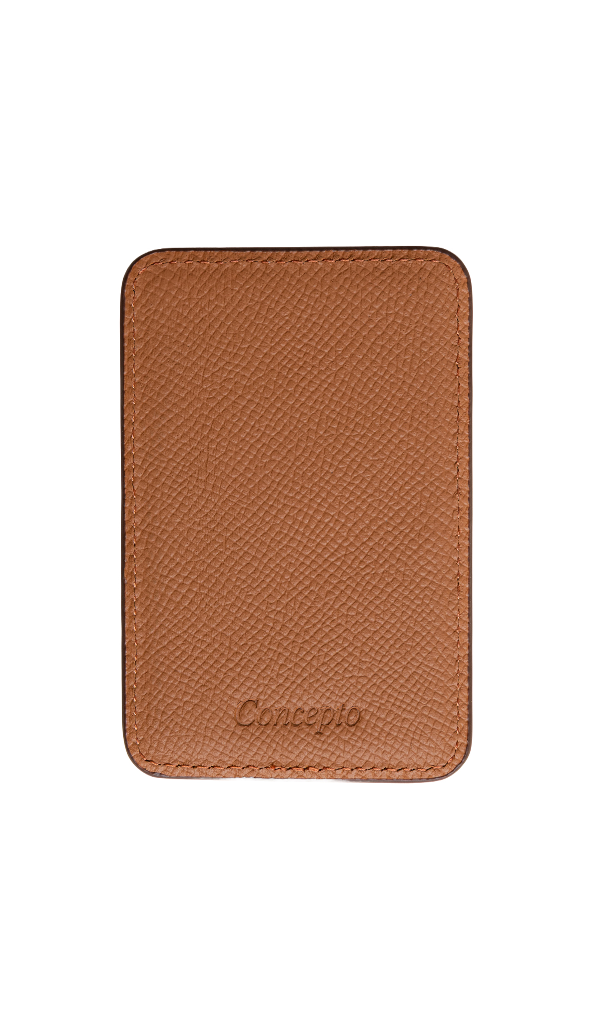 Tan Ostrich Contour MagSafe Wallet - The Wave