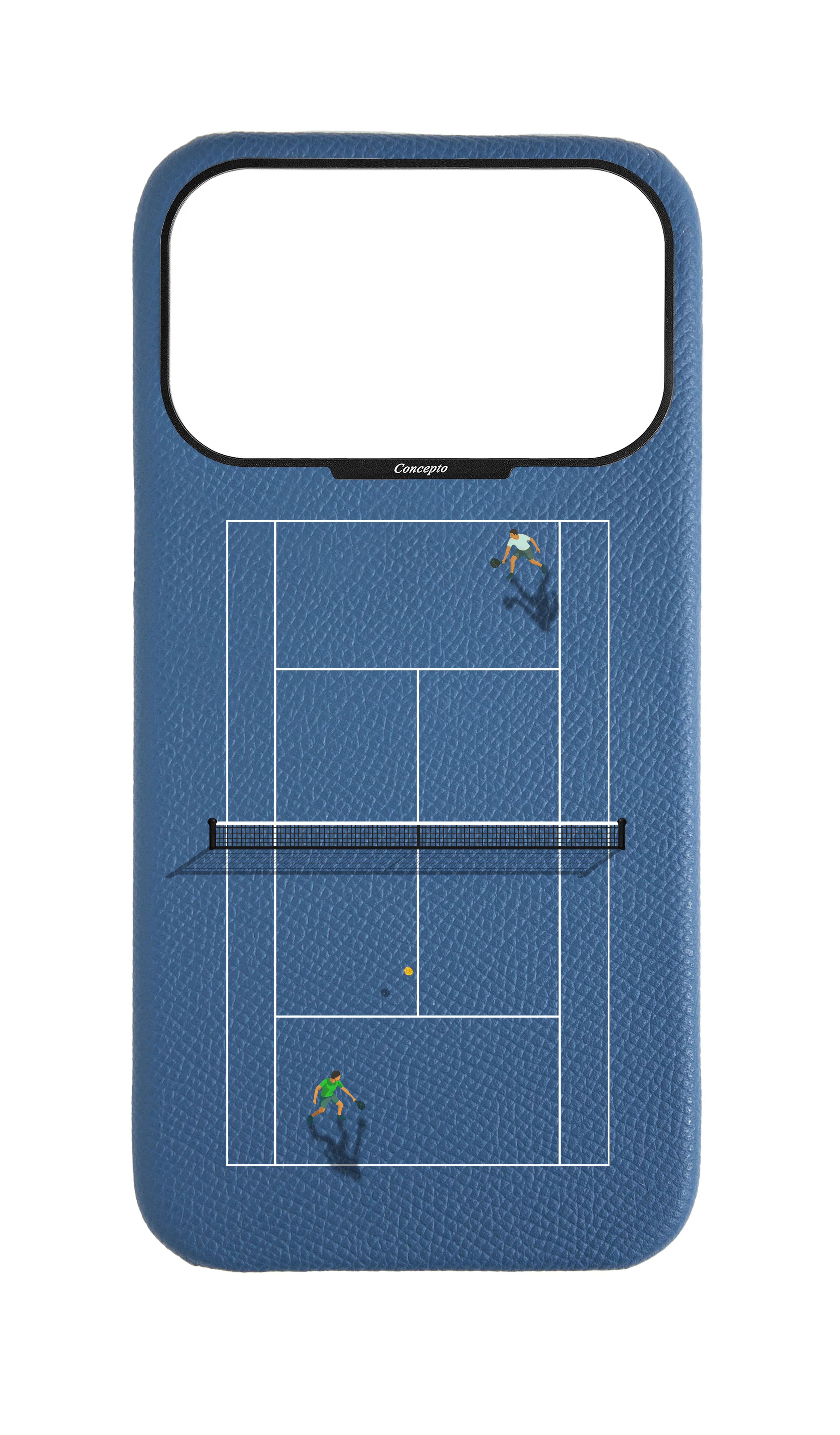 Navy Strapless Epsom Case - Tennis