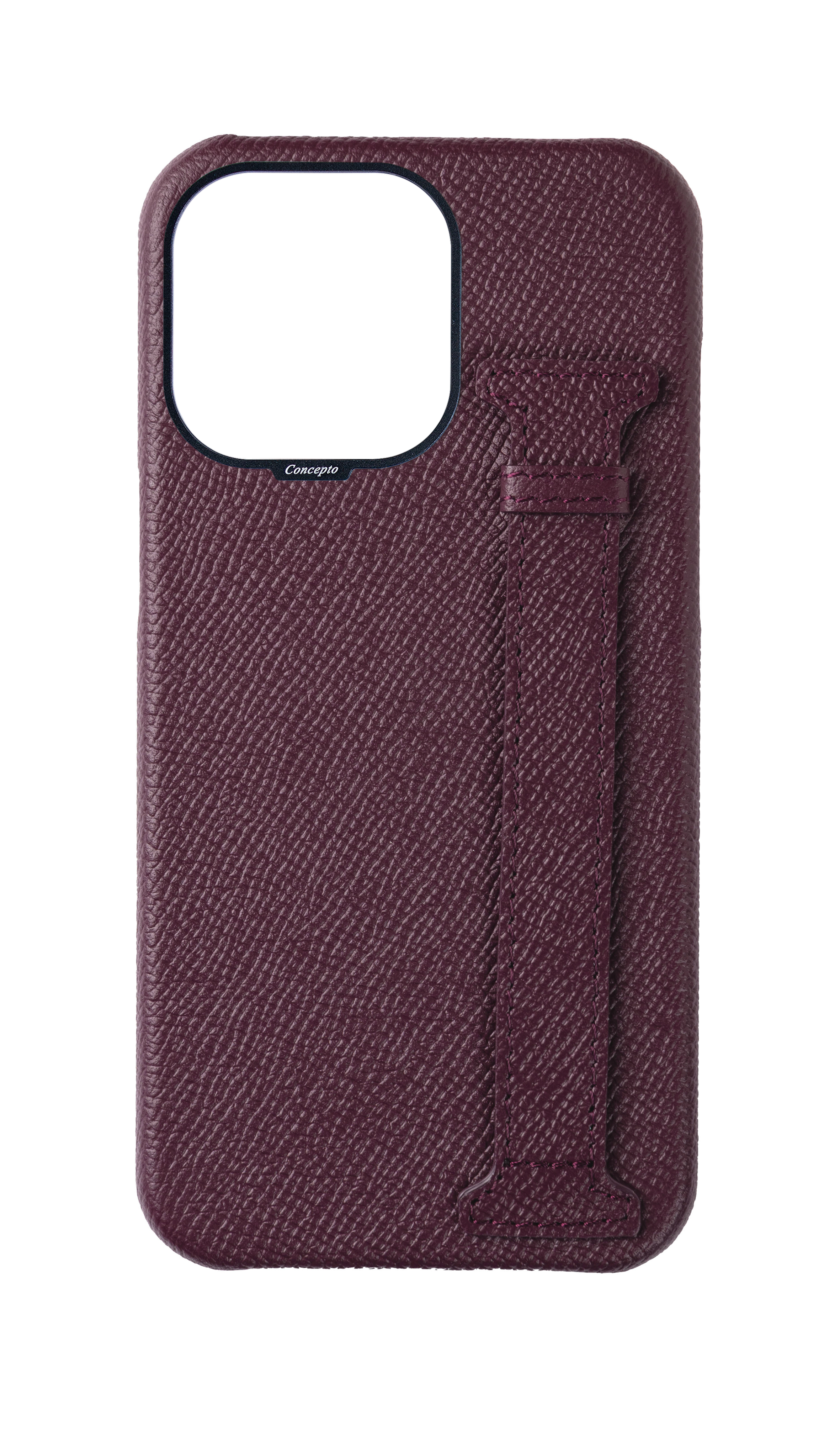 Maroon Epsom Side Strap Case