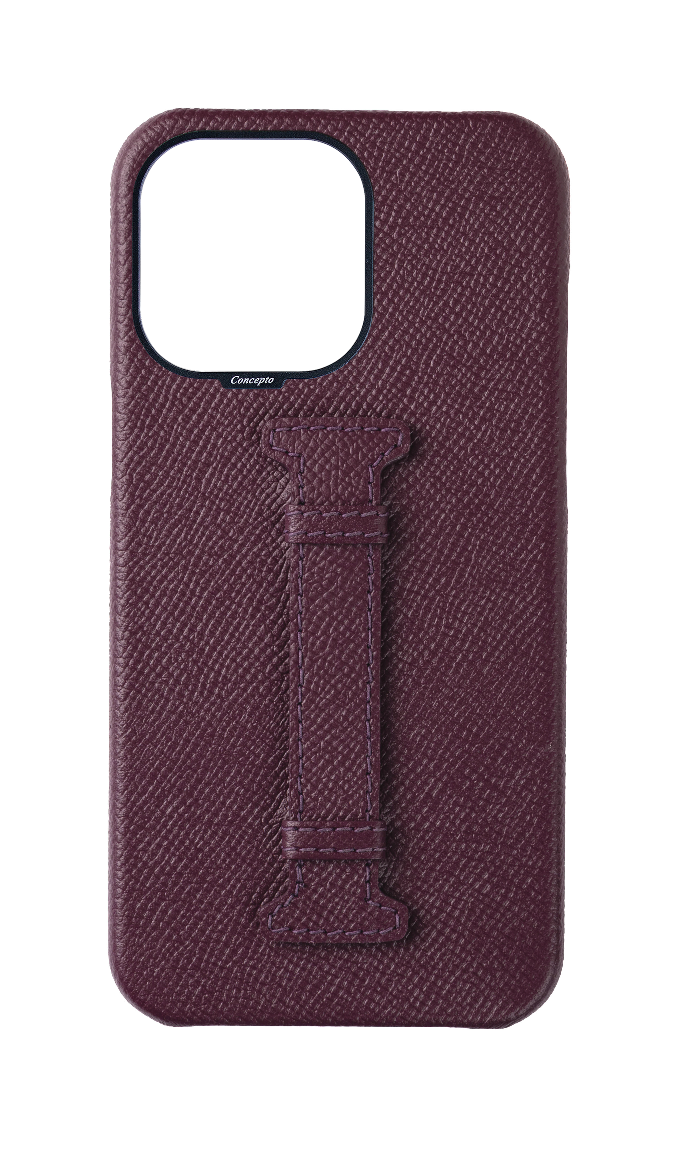 Maroon Epsom Middle Strap Case