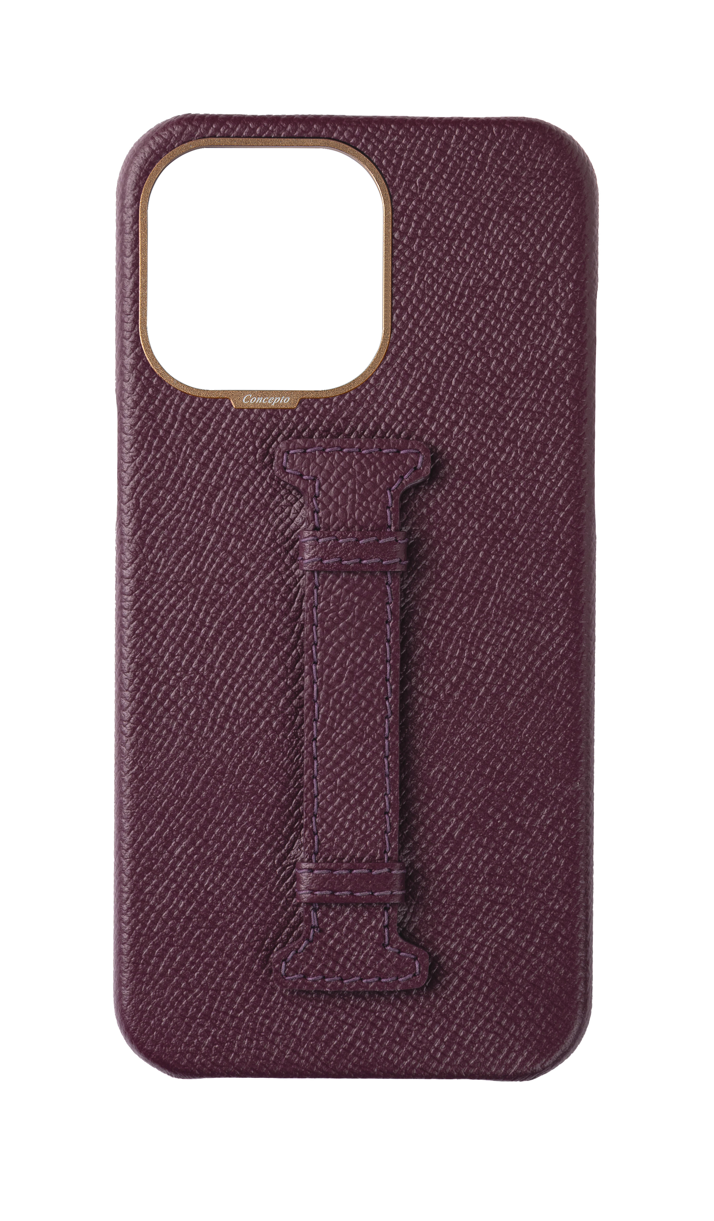 Maroon Epsom Middle Strap Case