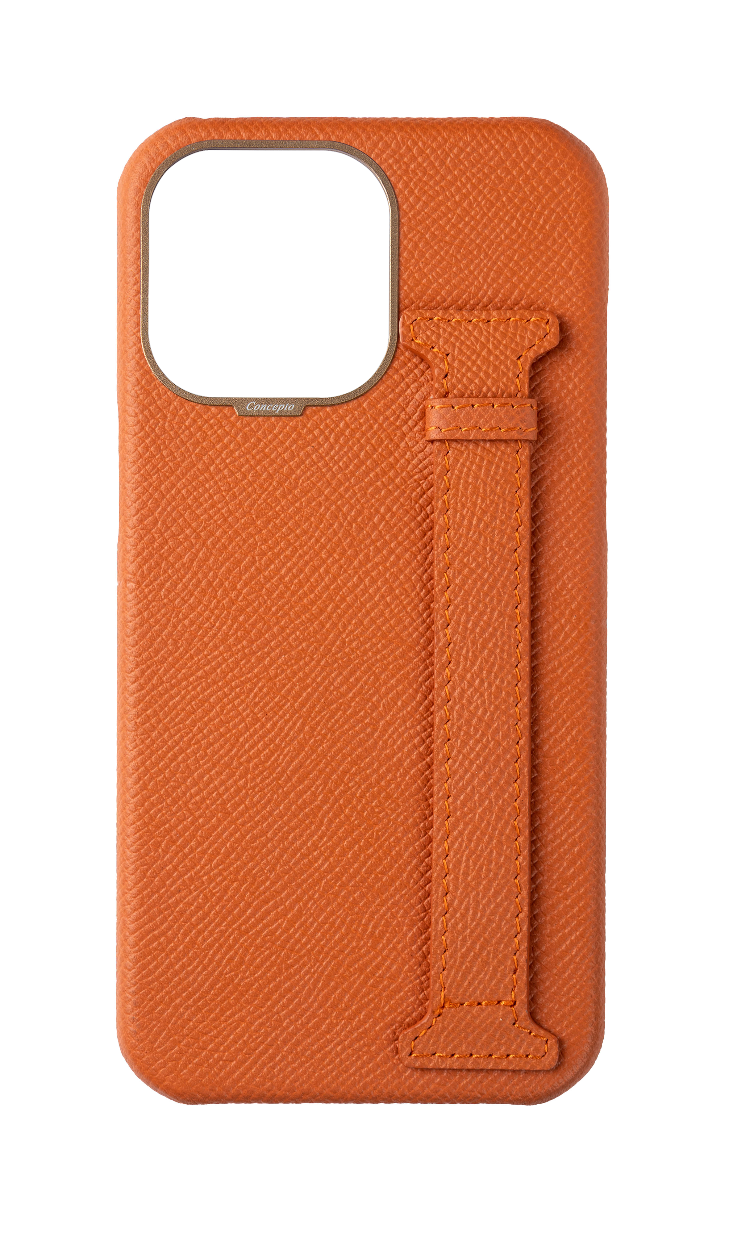 Orange Epsom Side Strap Case