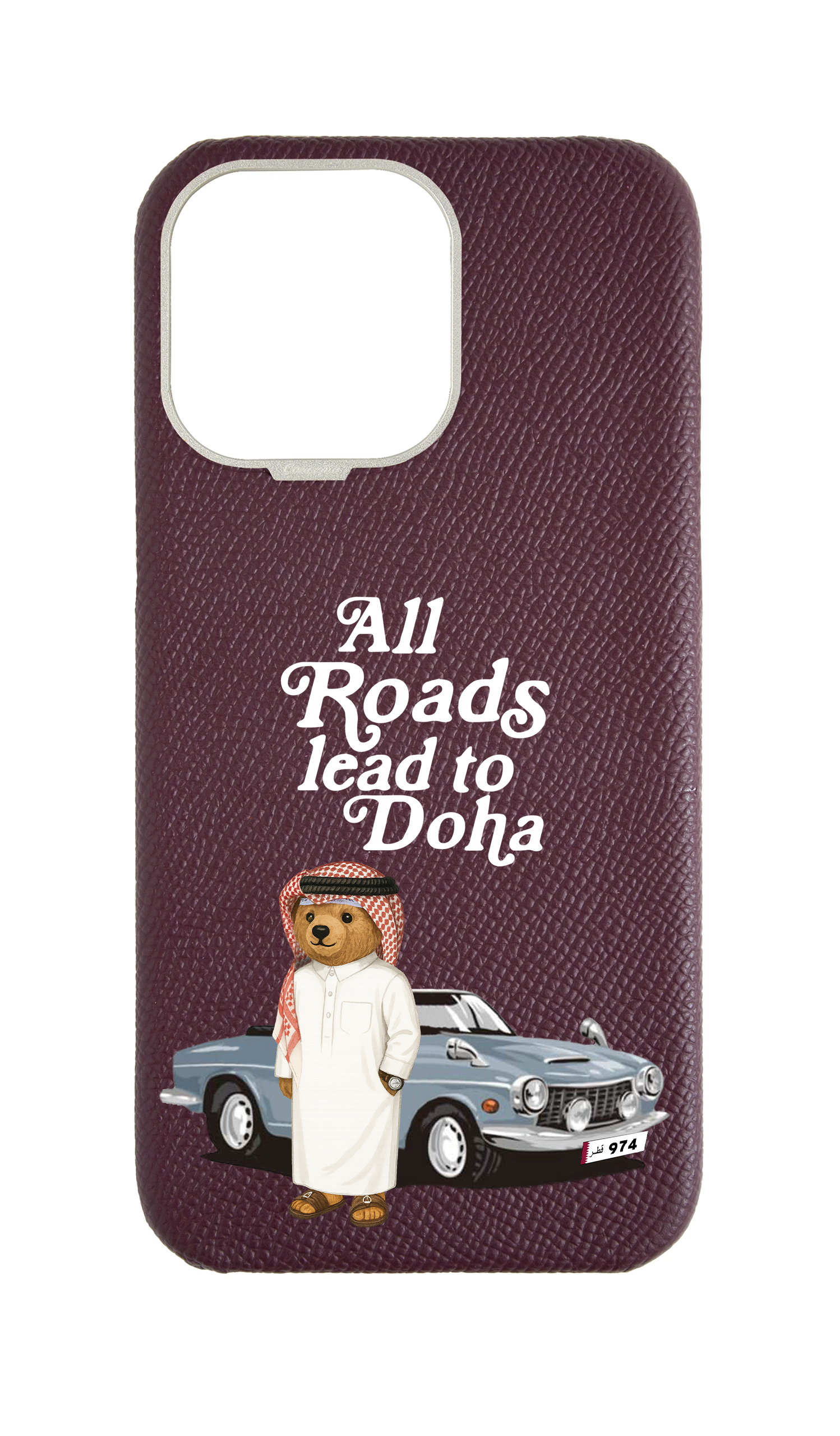 Maroon Strapless Case - Qatar