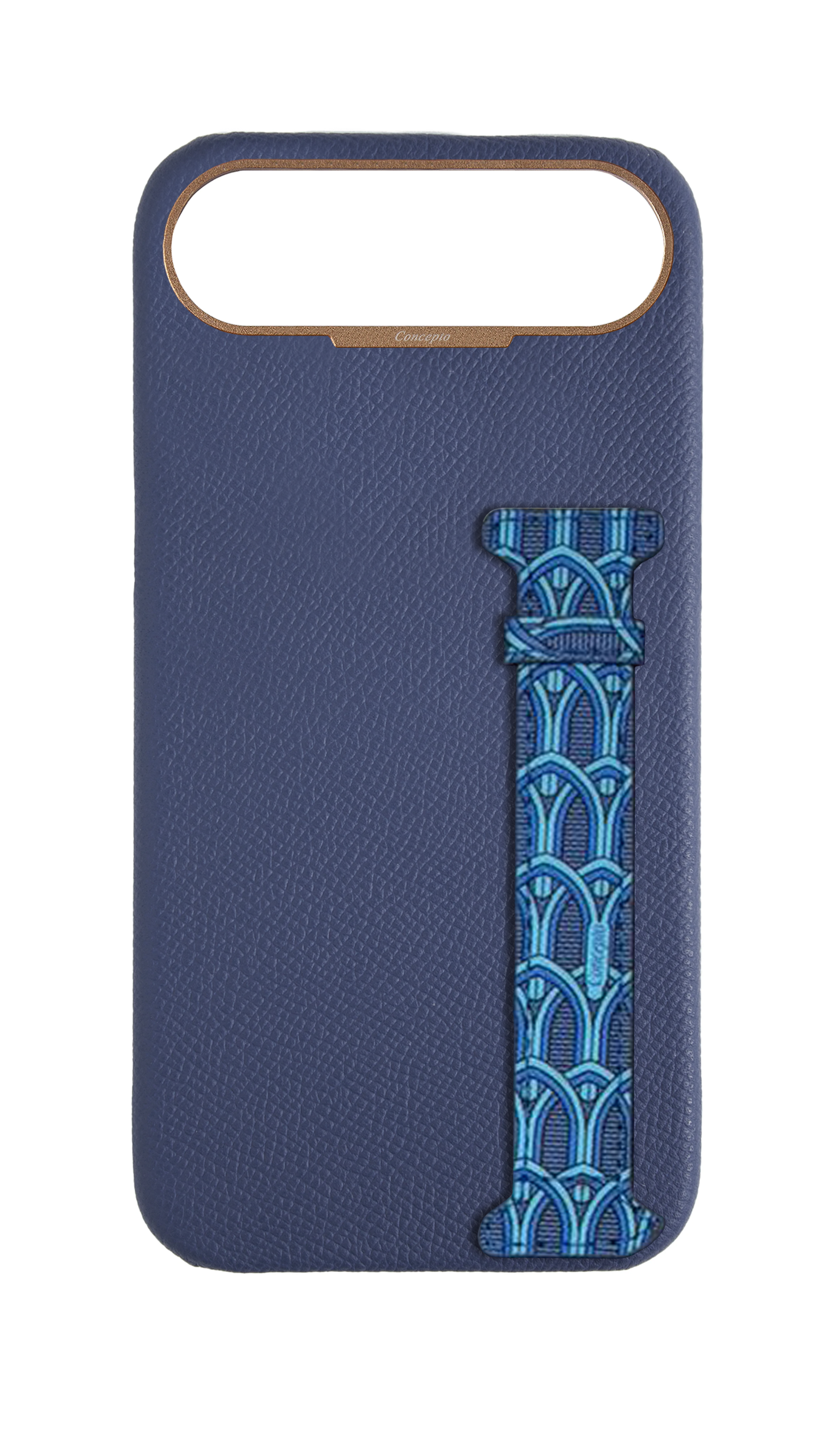 Blue Monogram Side Strap Case