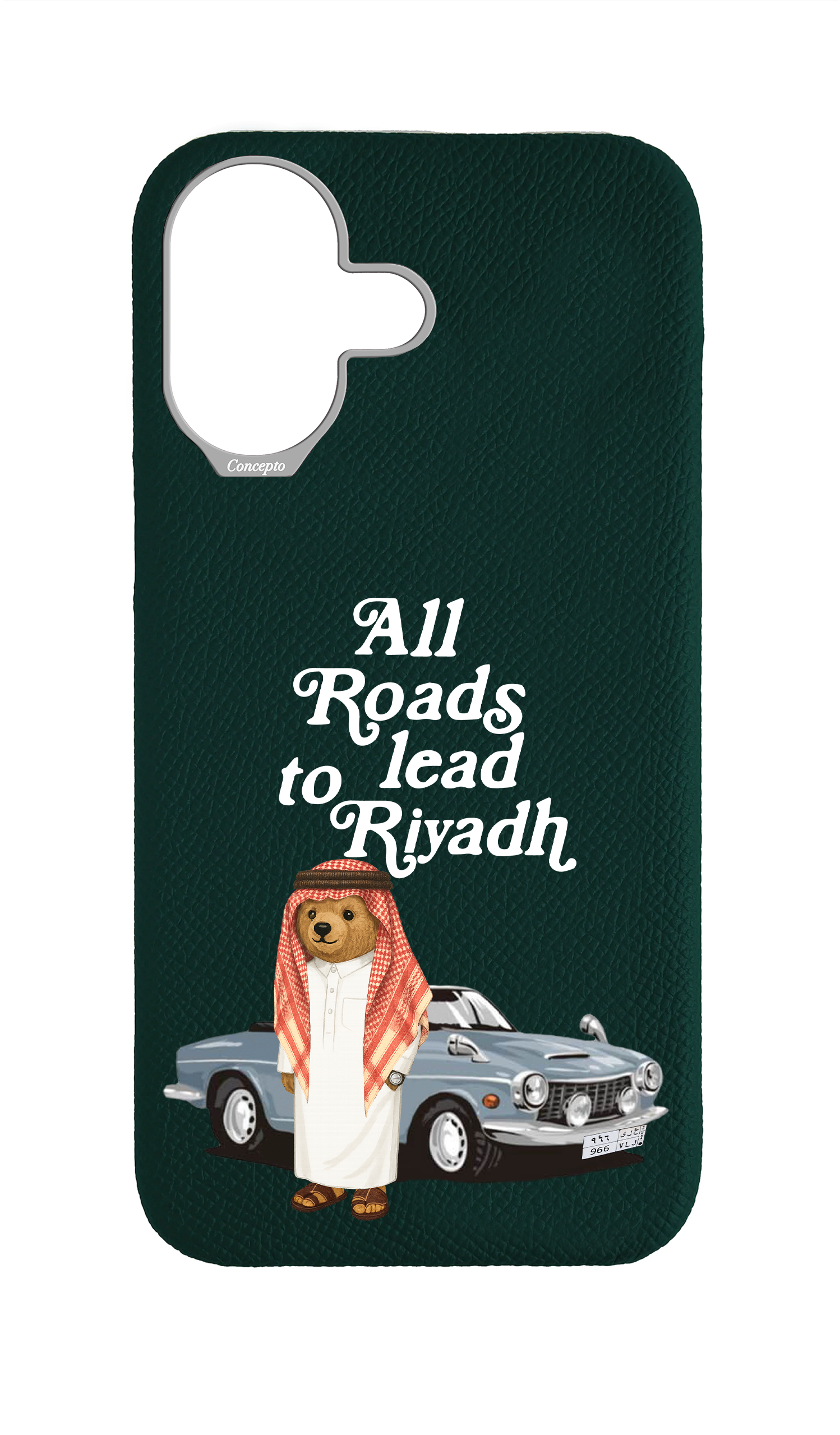 Green Epsom Strapless Case - Riyadh