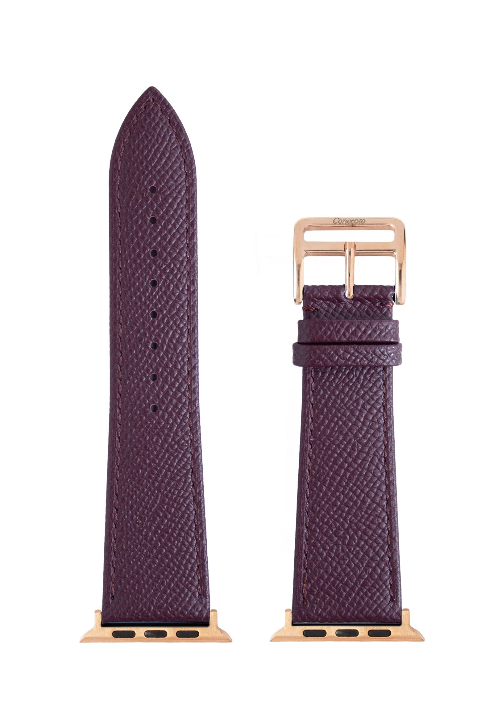 Maroon Epsom Strap