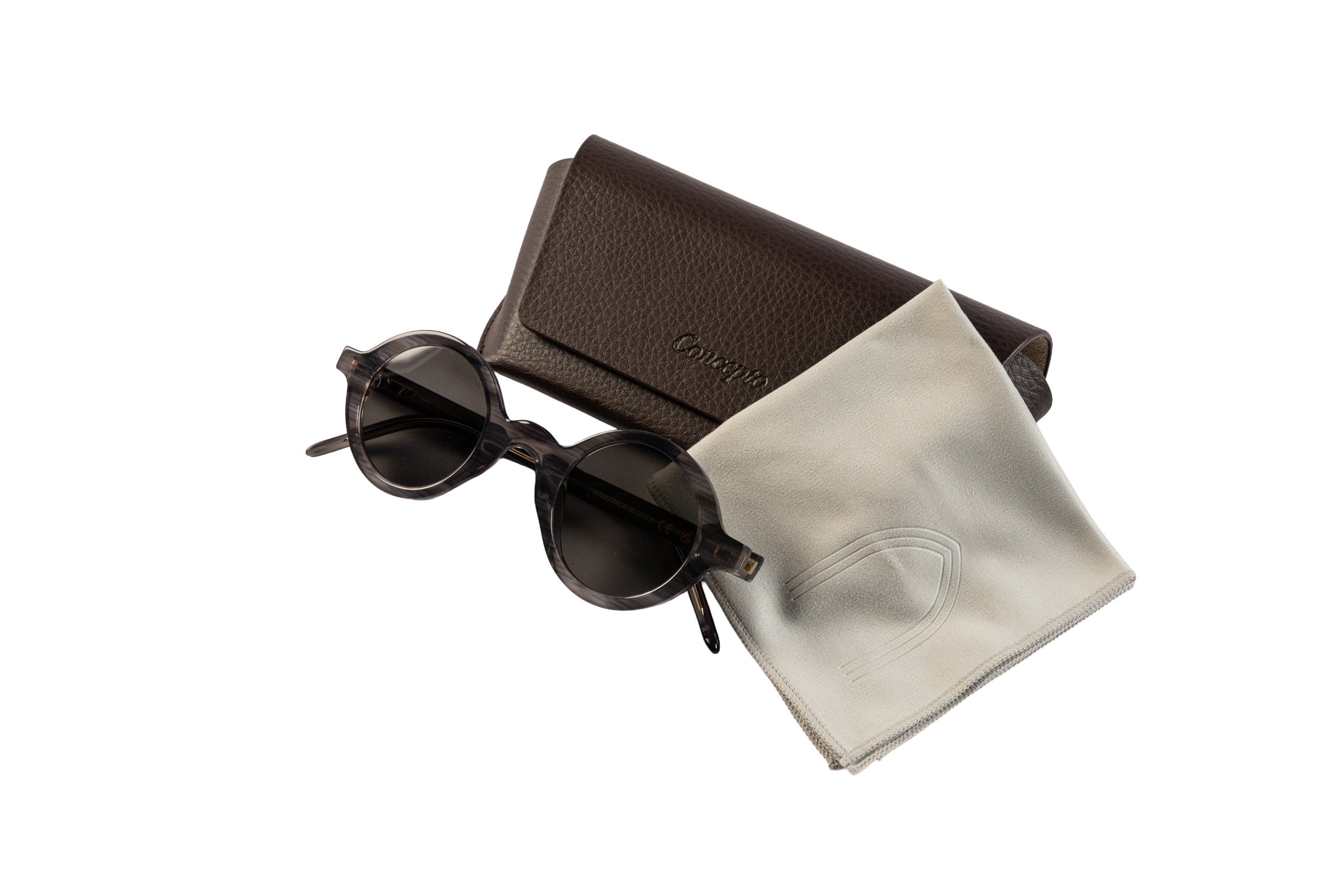 Grey Marbled Orb Sunglasses