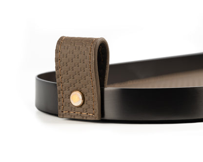 Taupe Capsule Brushed Steel Tray