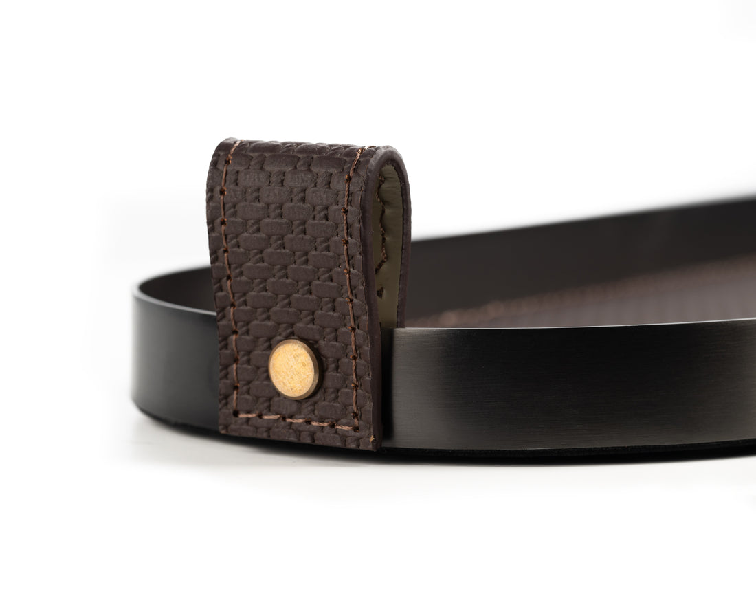 Brown Capsule Brushed Steel Tray