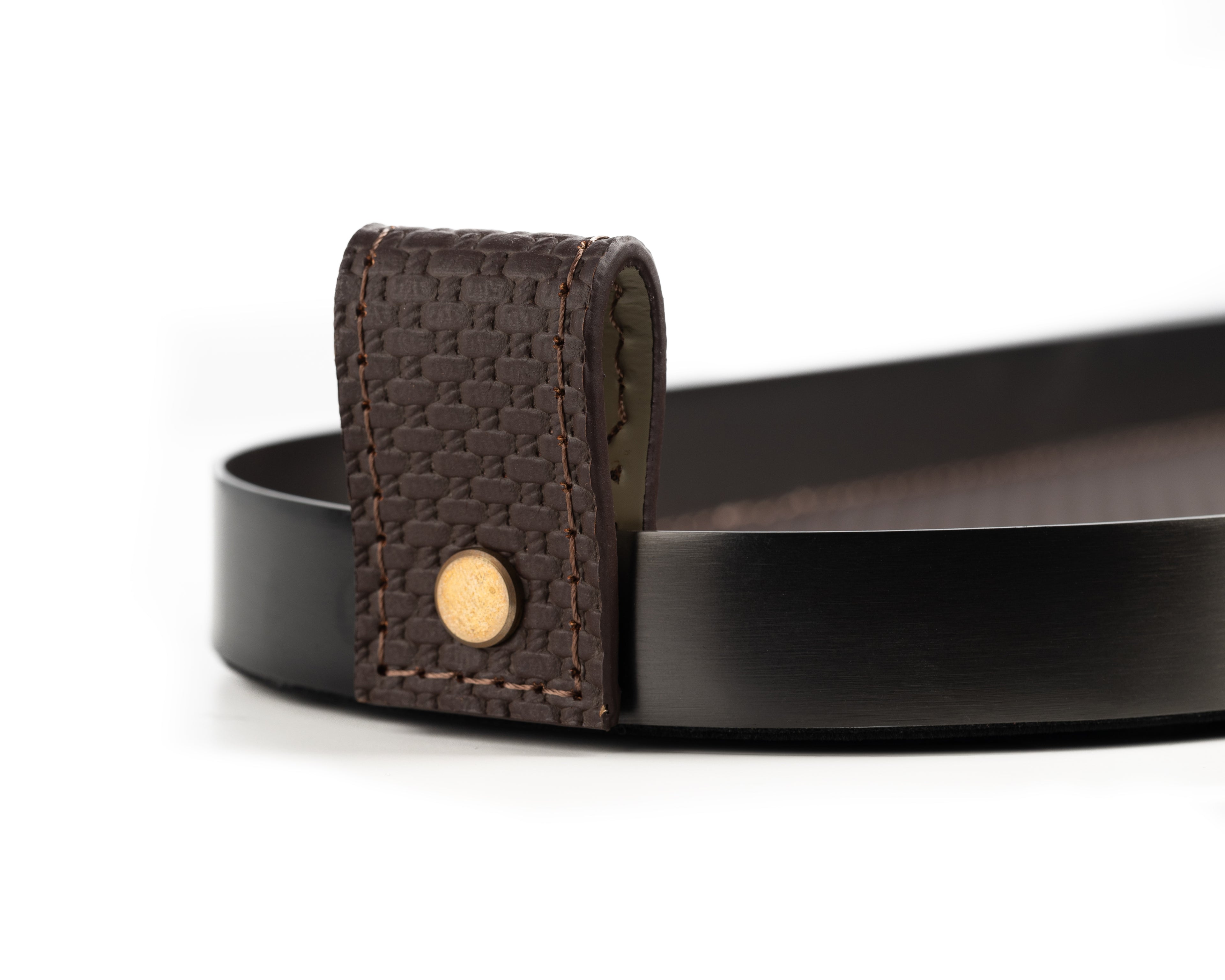 Brown Capsule Brushed Steel Tray