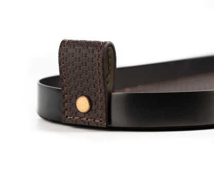 Brown Capsule Brushed Steel Tray