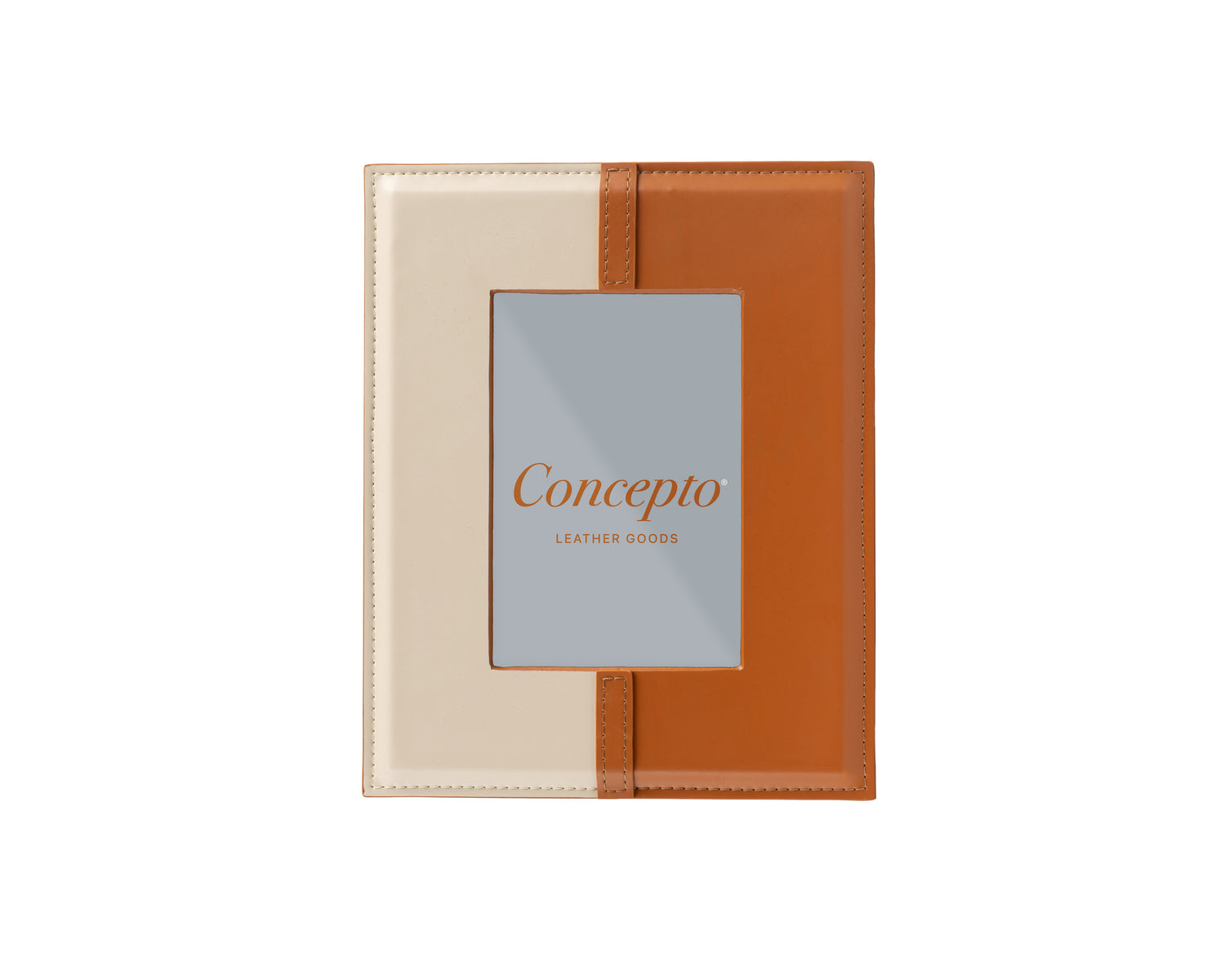 Orange / Cream Rectangular Photo Frame