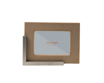 Taupe Steel Photo Frame