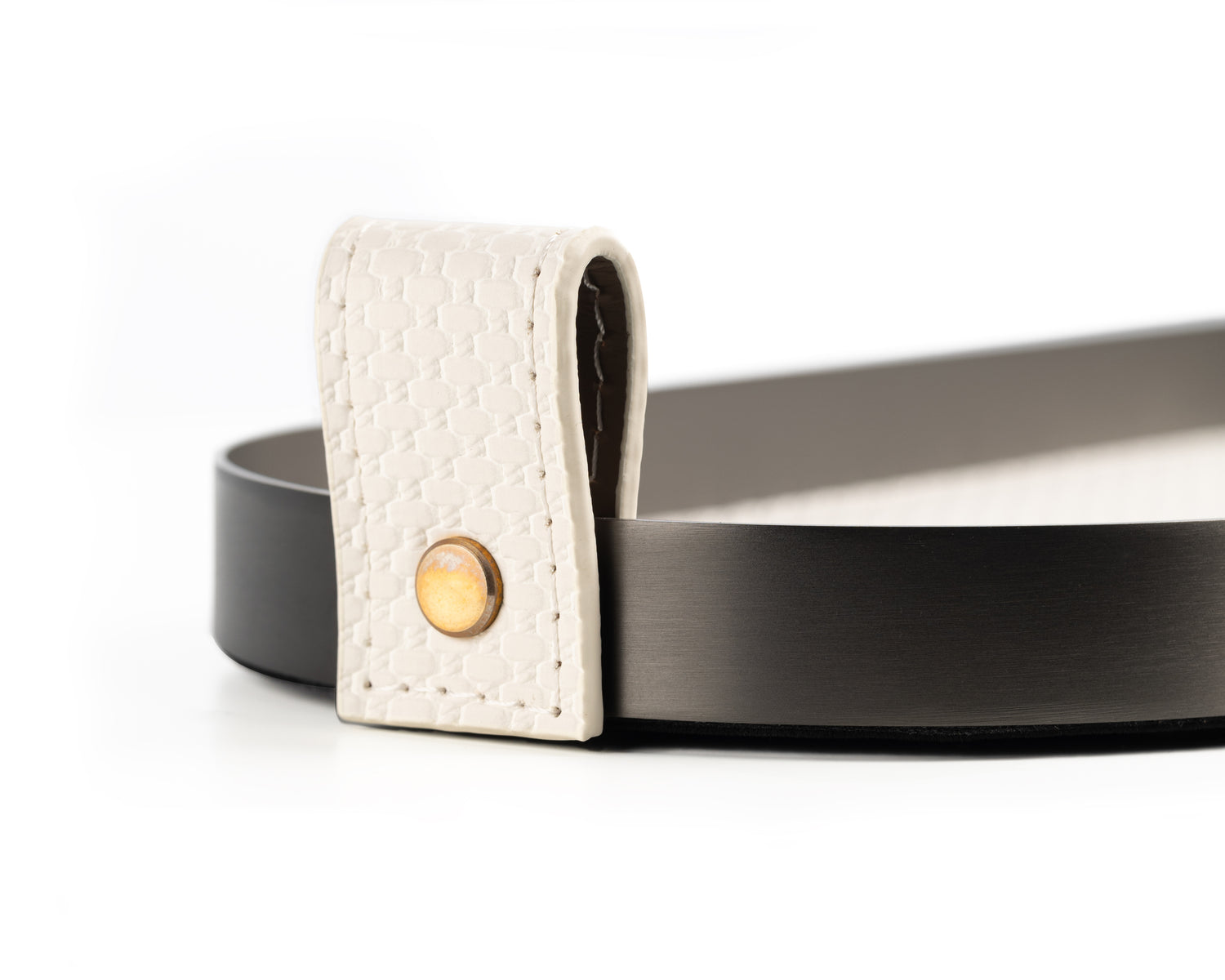 White Capsule Brushed Steel Tray