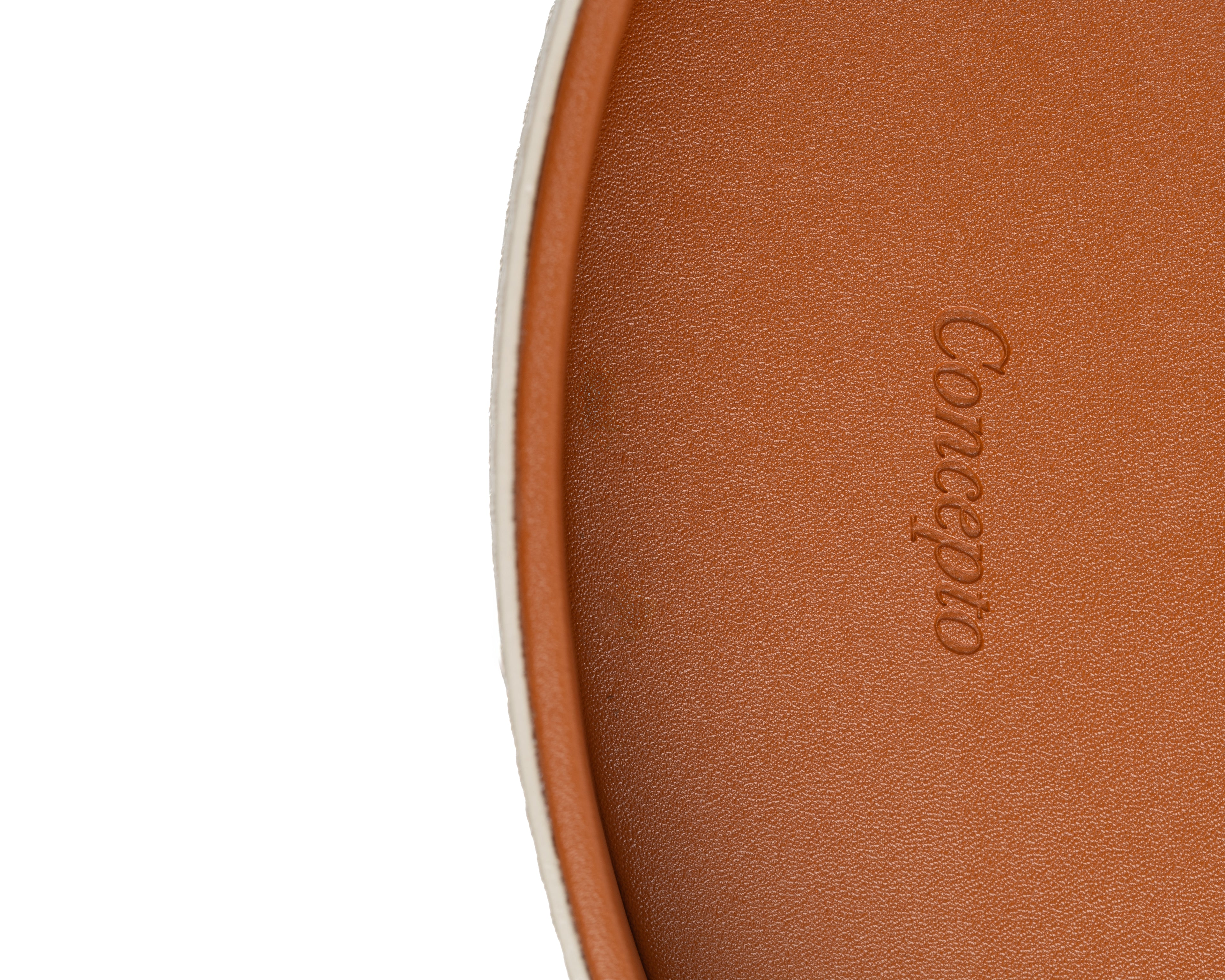 Orange / Cream Circular Tray