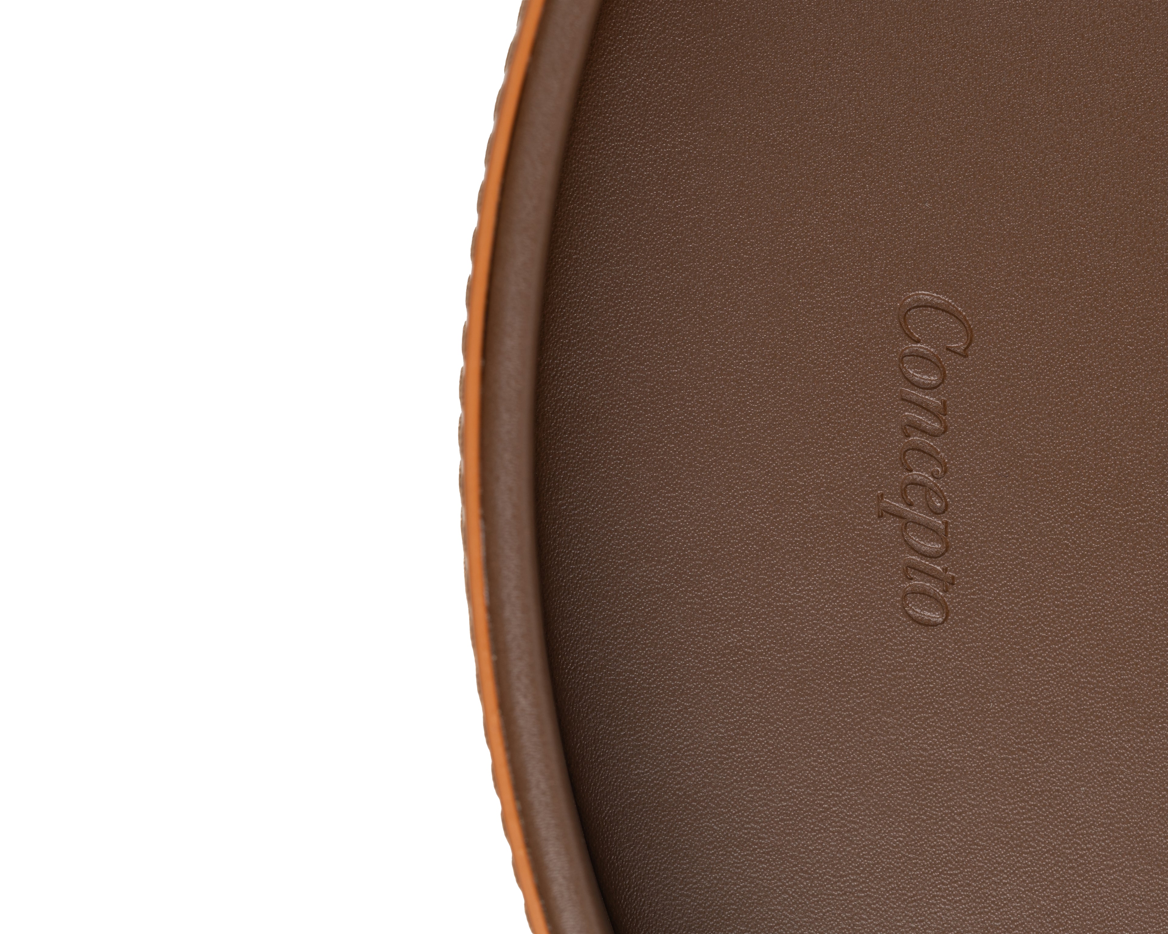 Brown / Tan Circular Tray