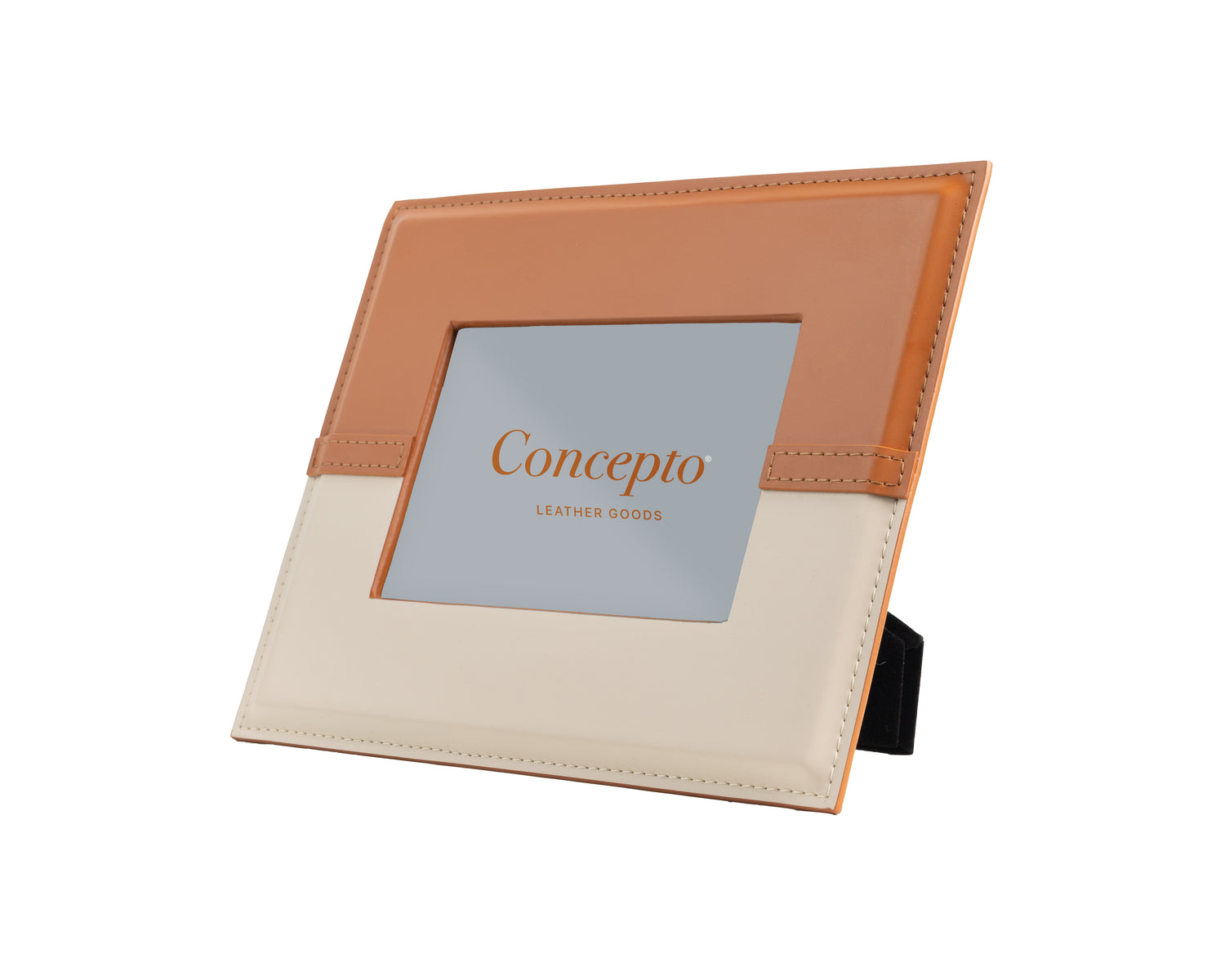 Orange / Cream Rectangular Photo Frame