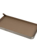Taupe Rectangular Brushed Steel Tray