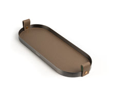 Taupe Capsule Brushed Steel Tray