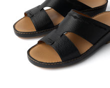 Black Embroidery Design Sandal